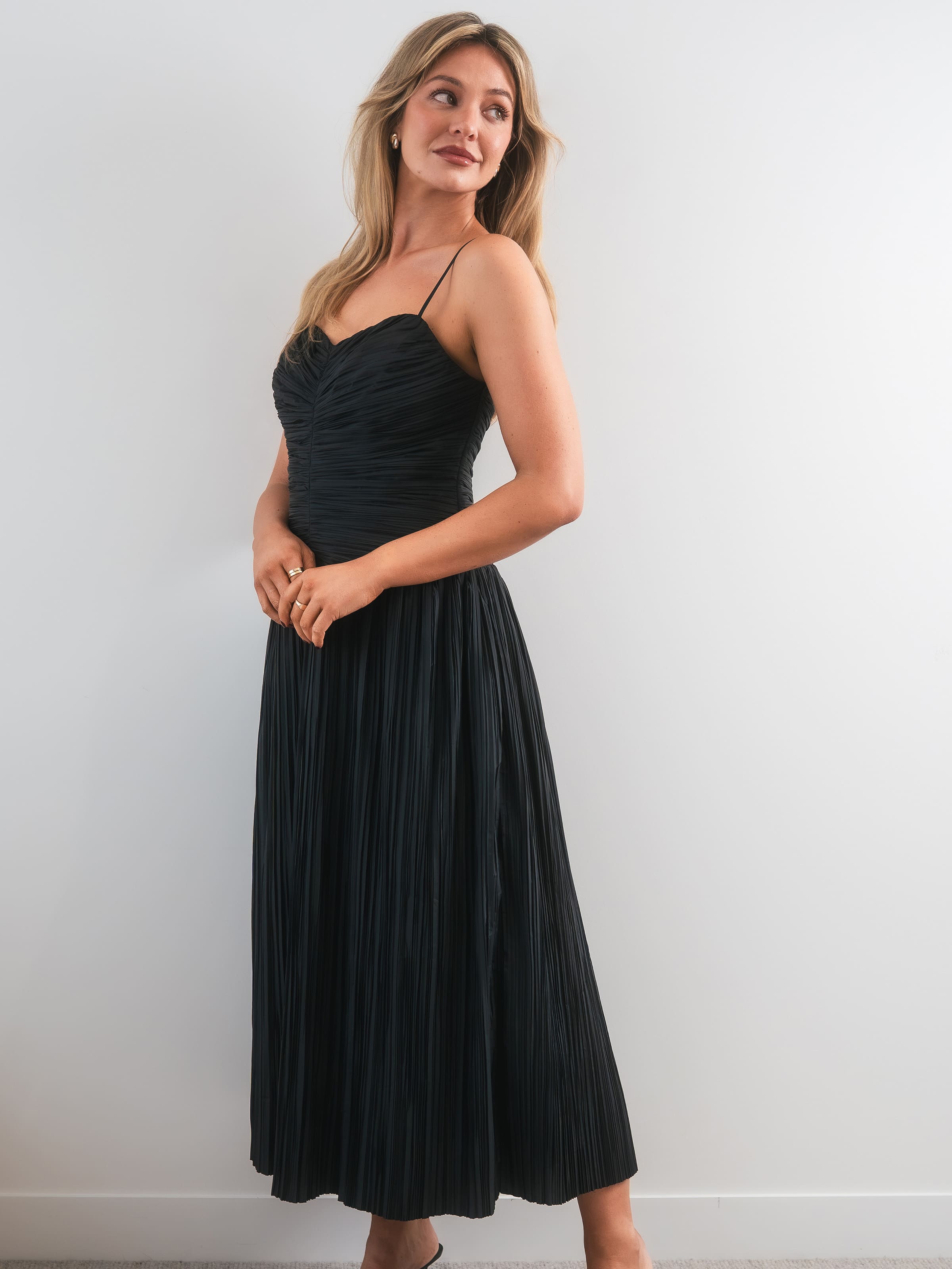 Faye Pleat Detail Dress