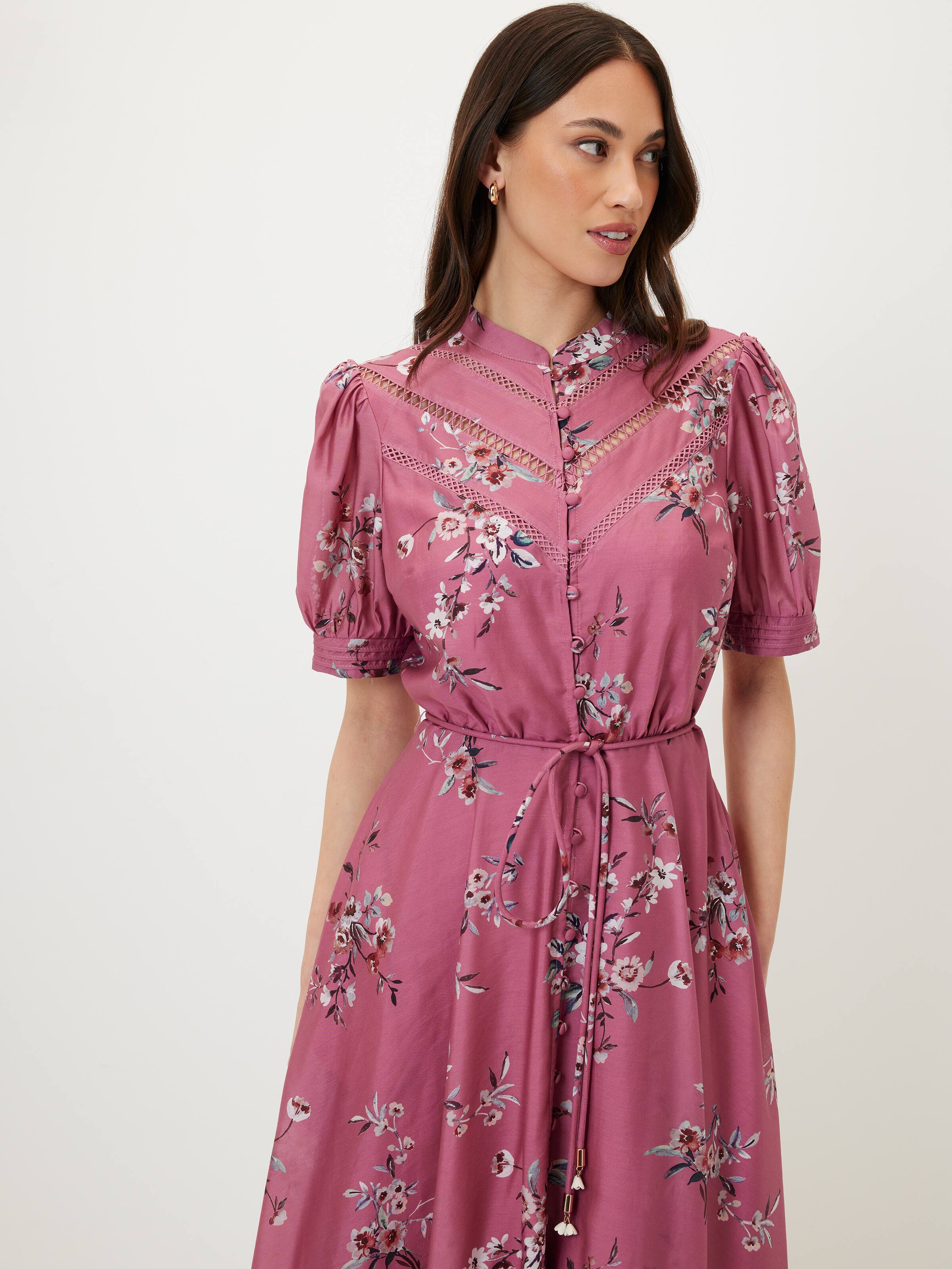 Talia Trim Insert Midi Dress