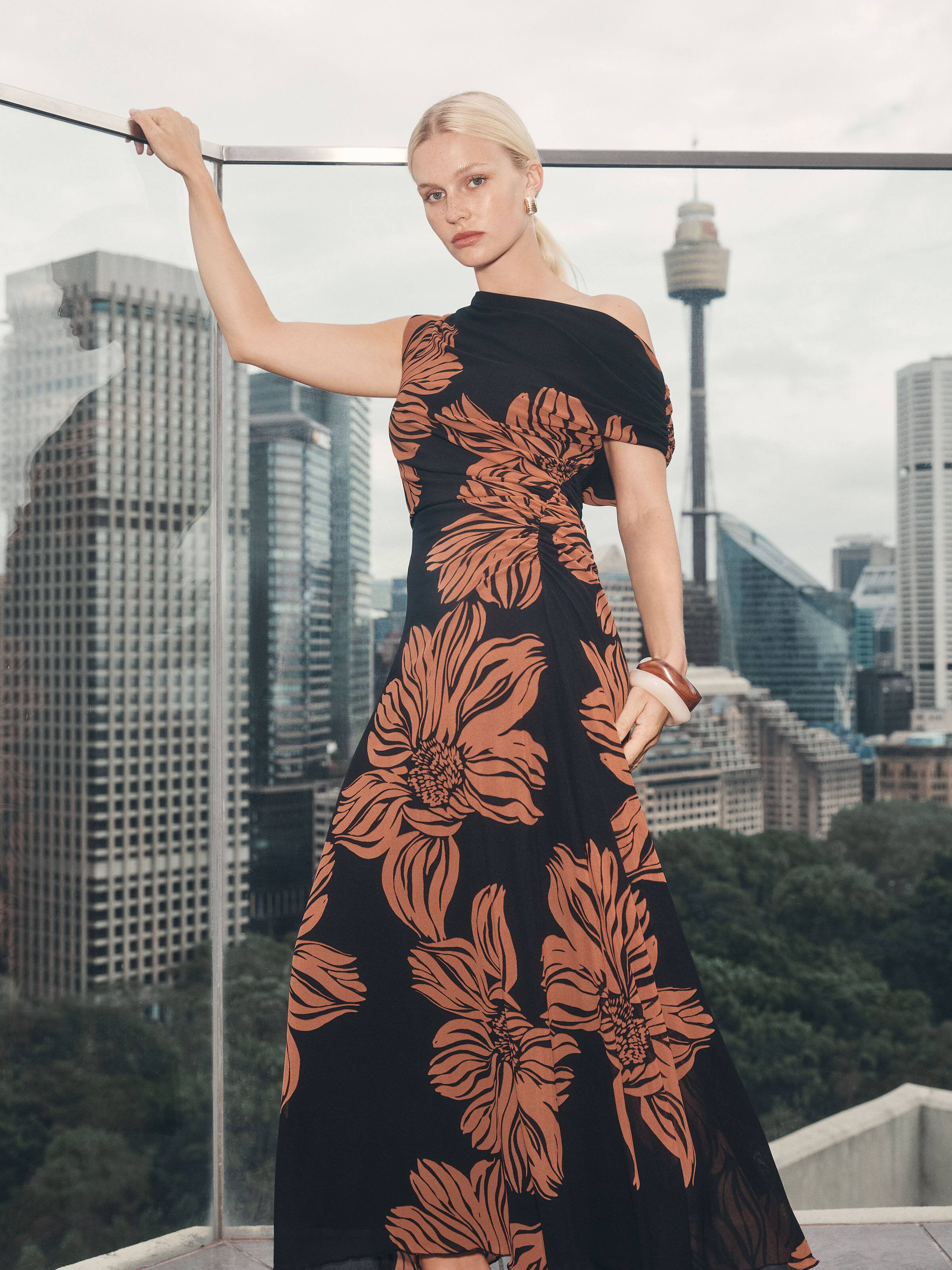 Coco Mesh Midi Dress