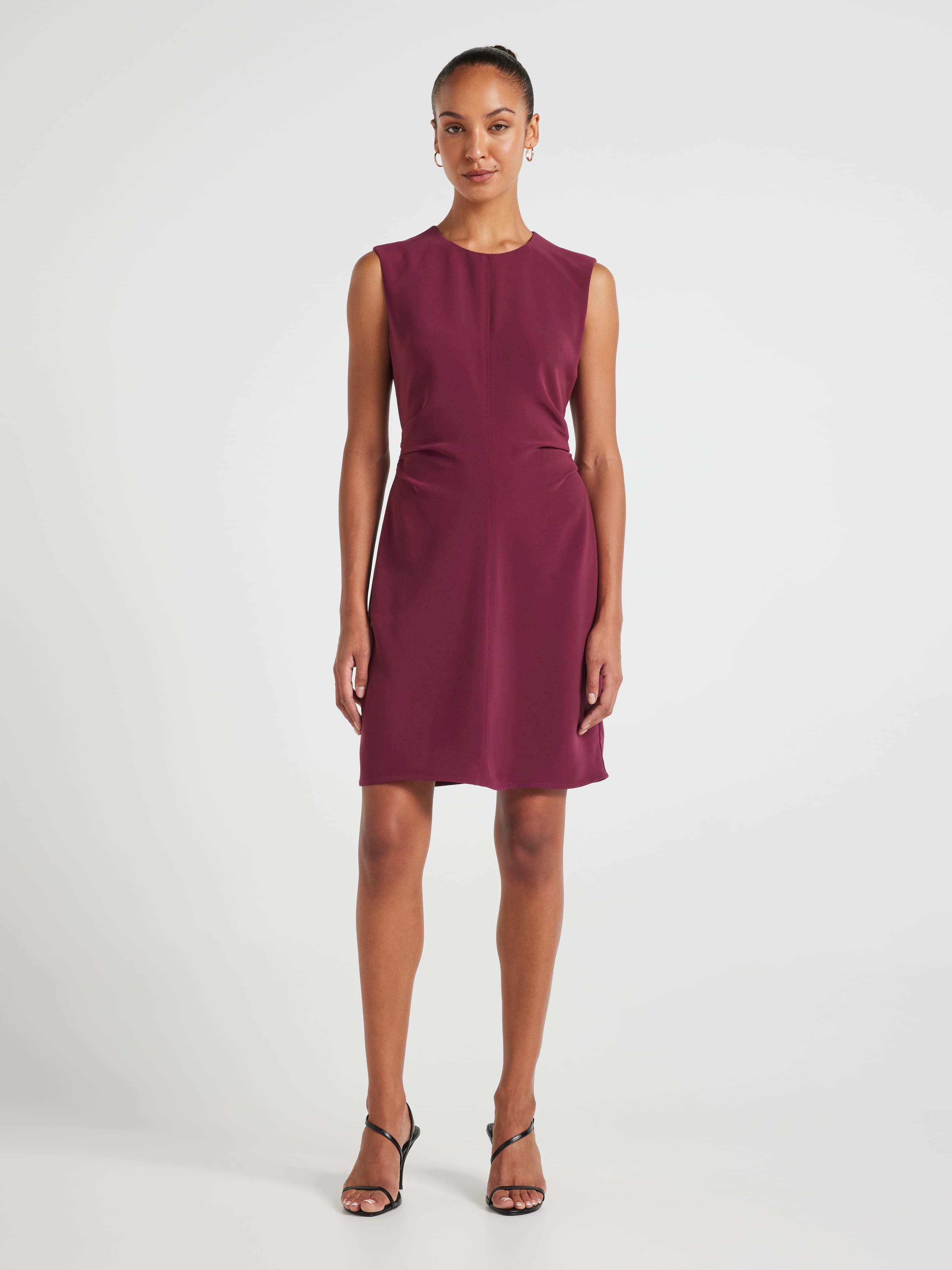 Sage Ruched Short Dress