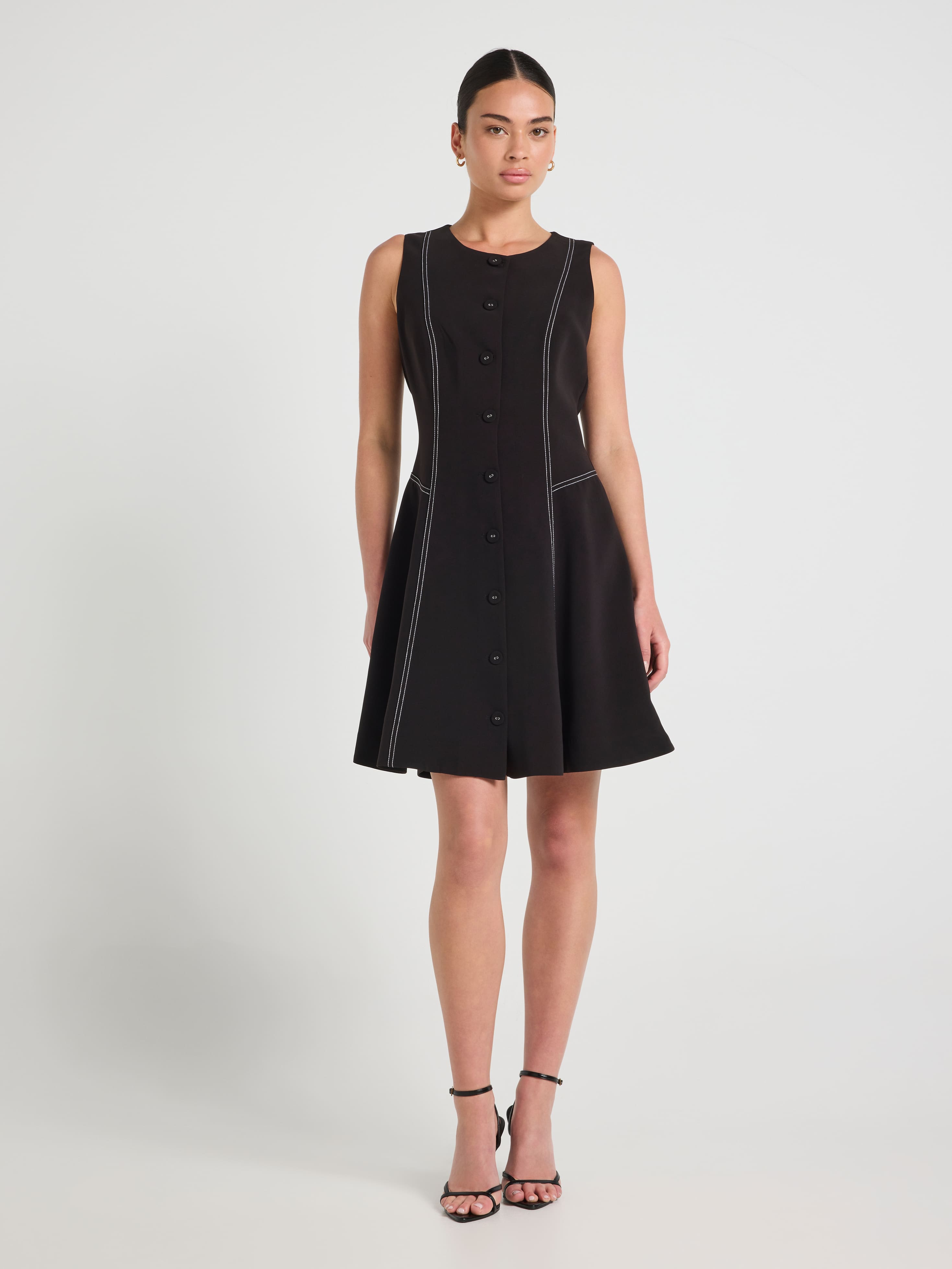 Roxy Button Through Short Dress