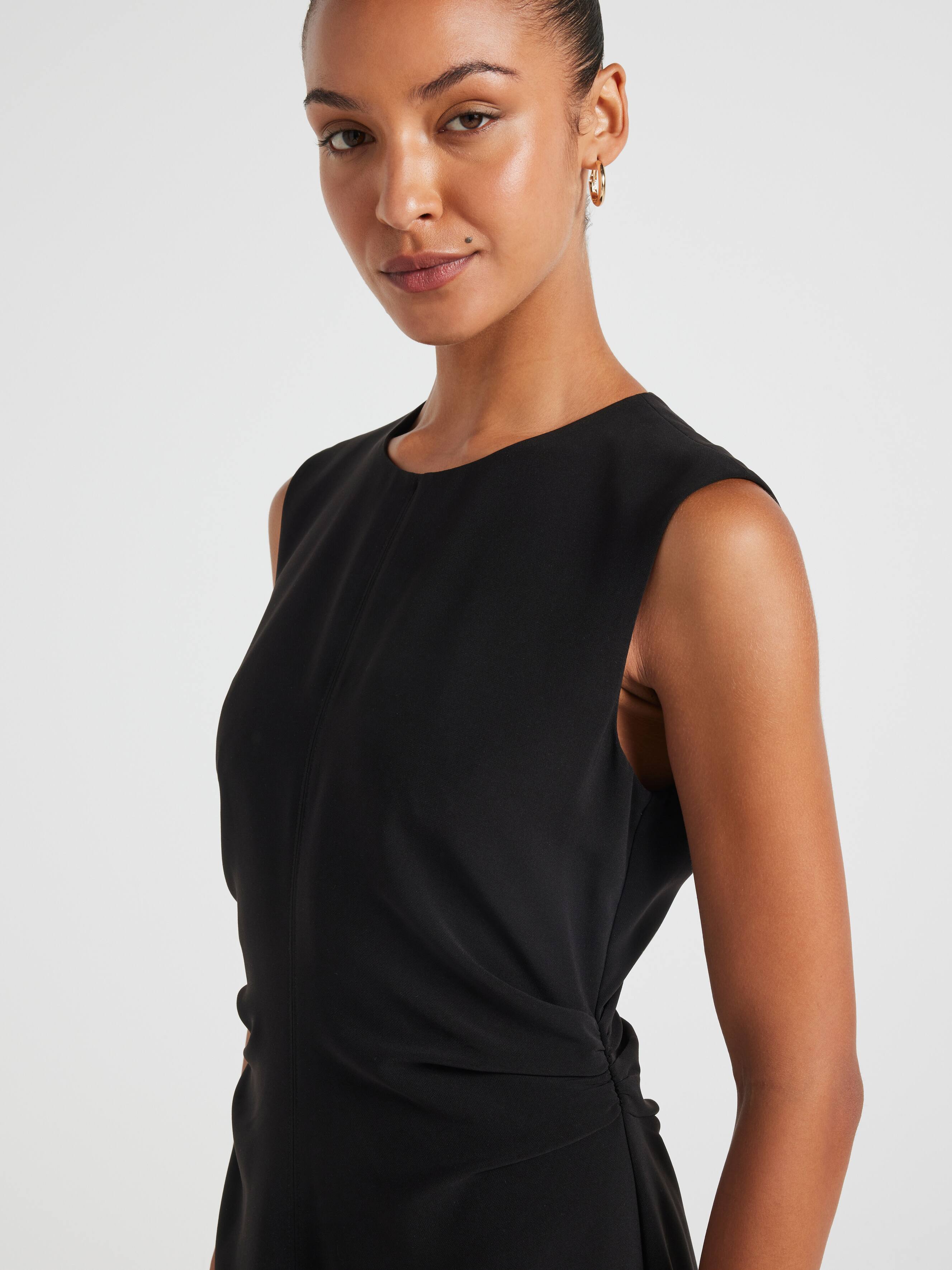 Sage Ruched Midi Dress