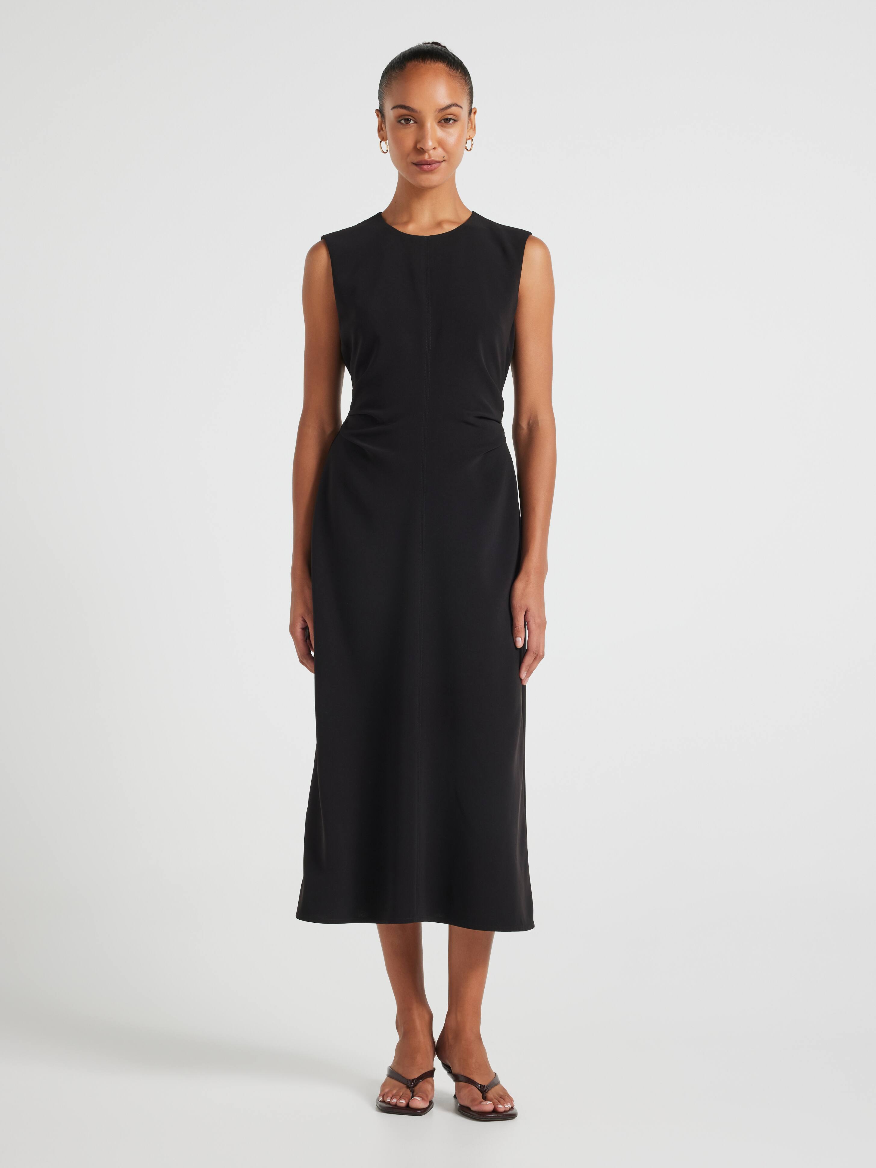 Sage Ruched Midi Dress