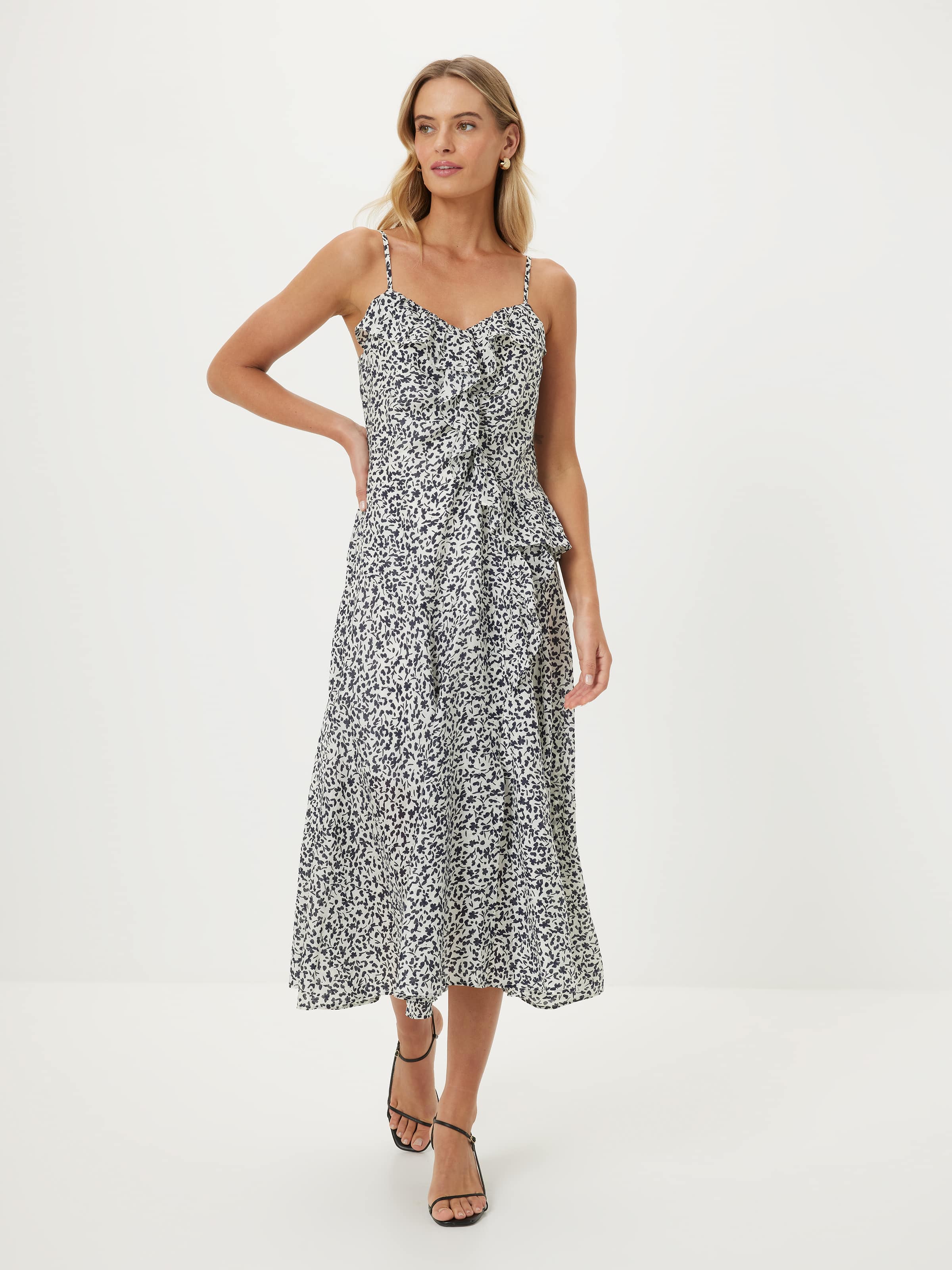 Kadence Ruffle Midi Dress