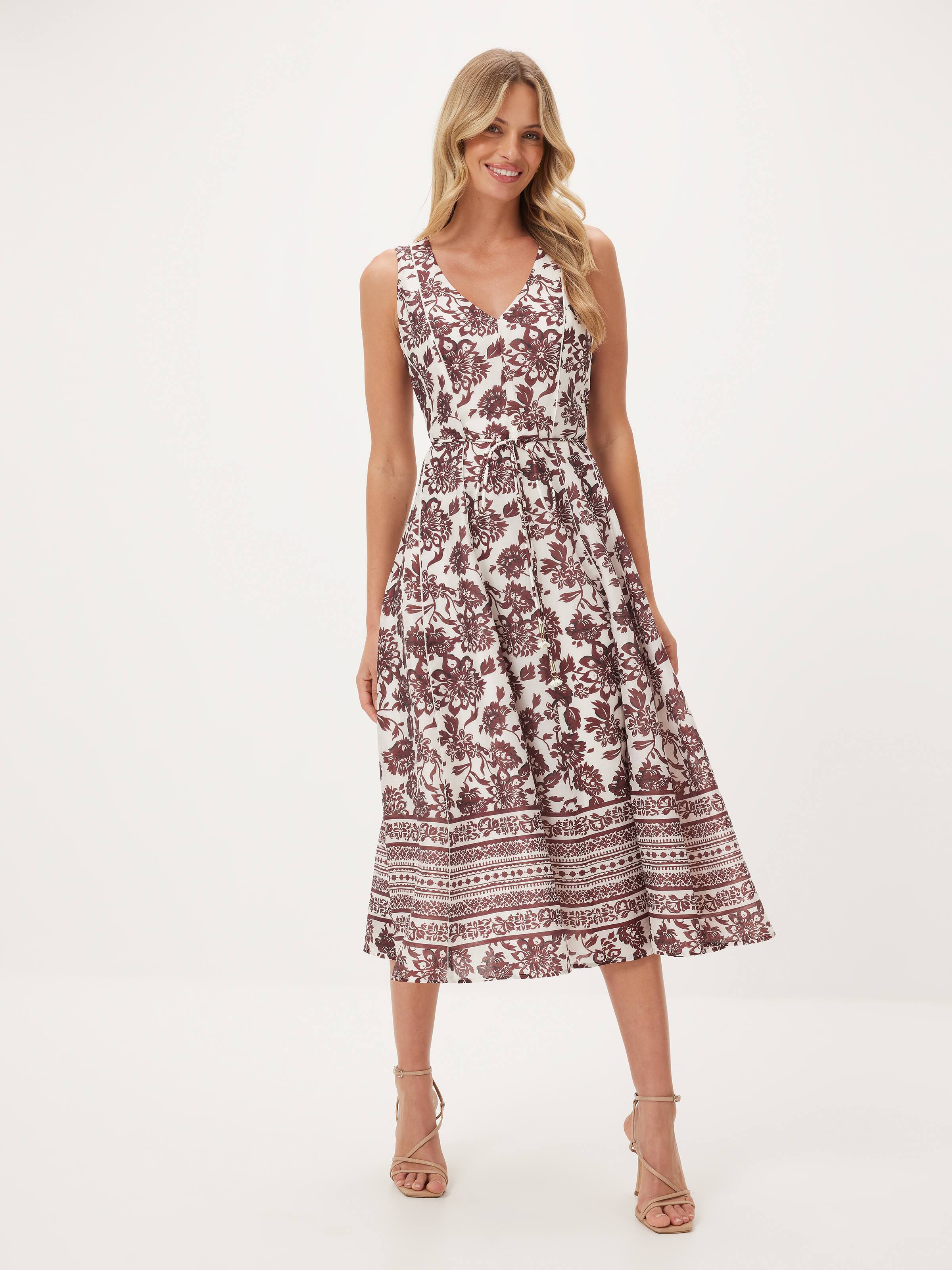 Mira Sleeveless Midi Dress