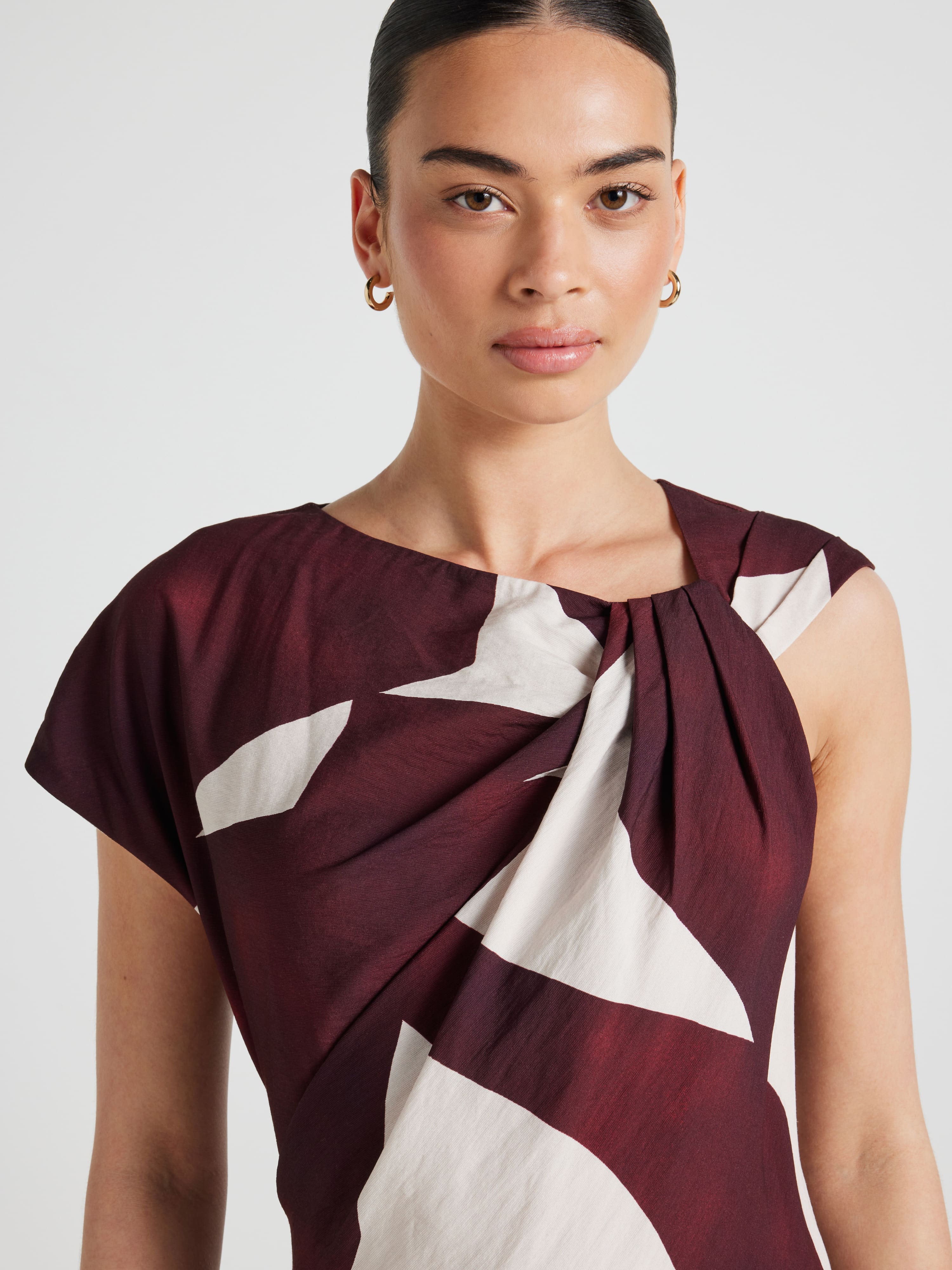 Amber Asymmetrical Midi Dress