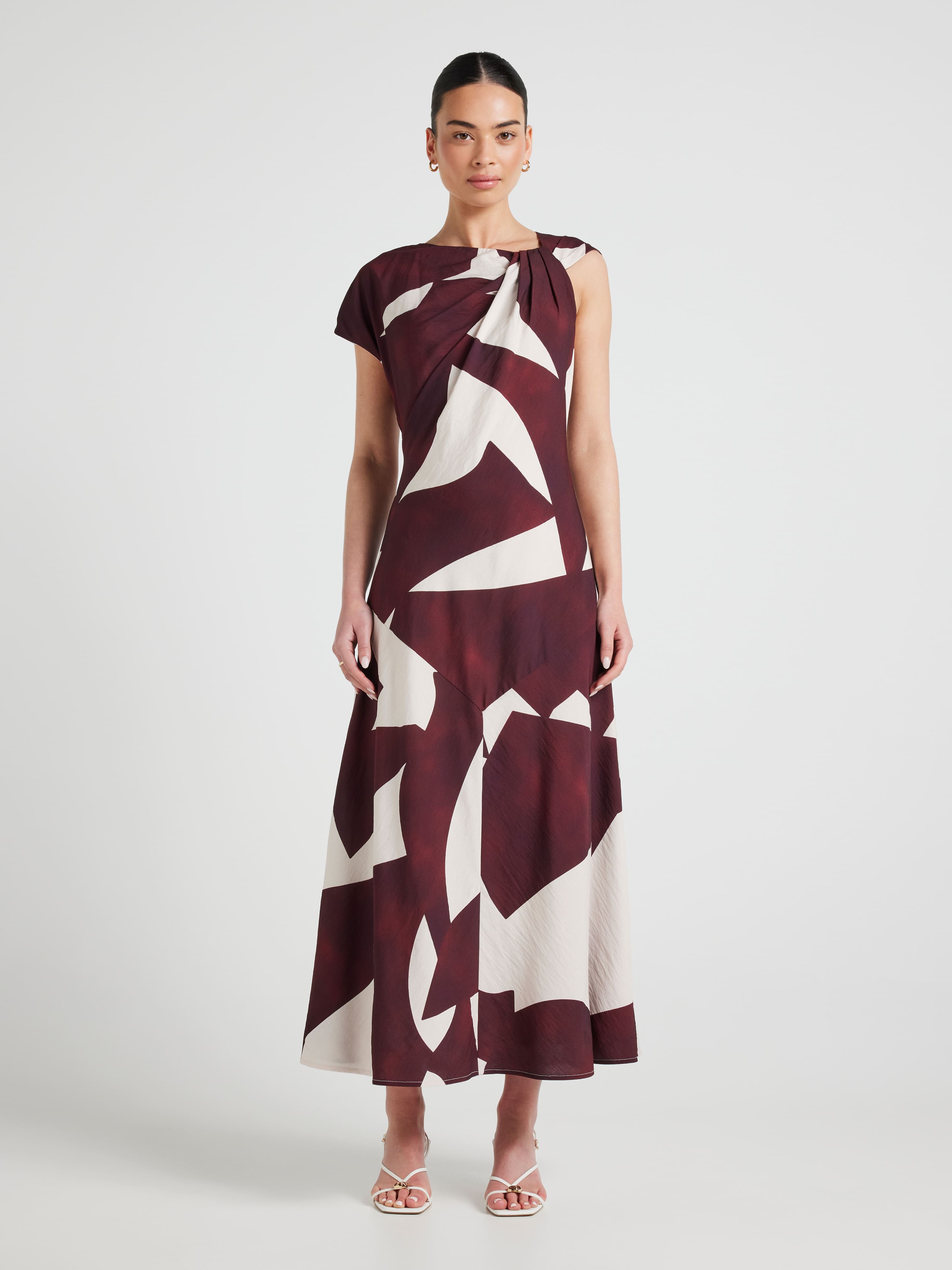 Amber Asymmetrical Midi Dress