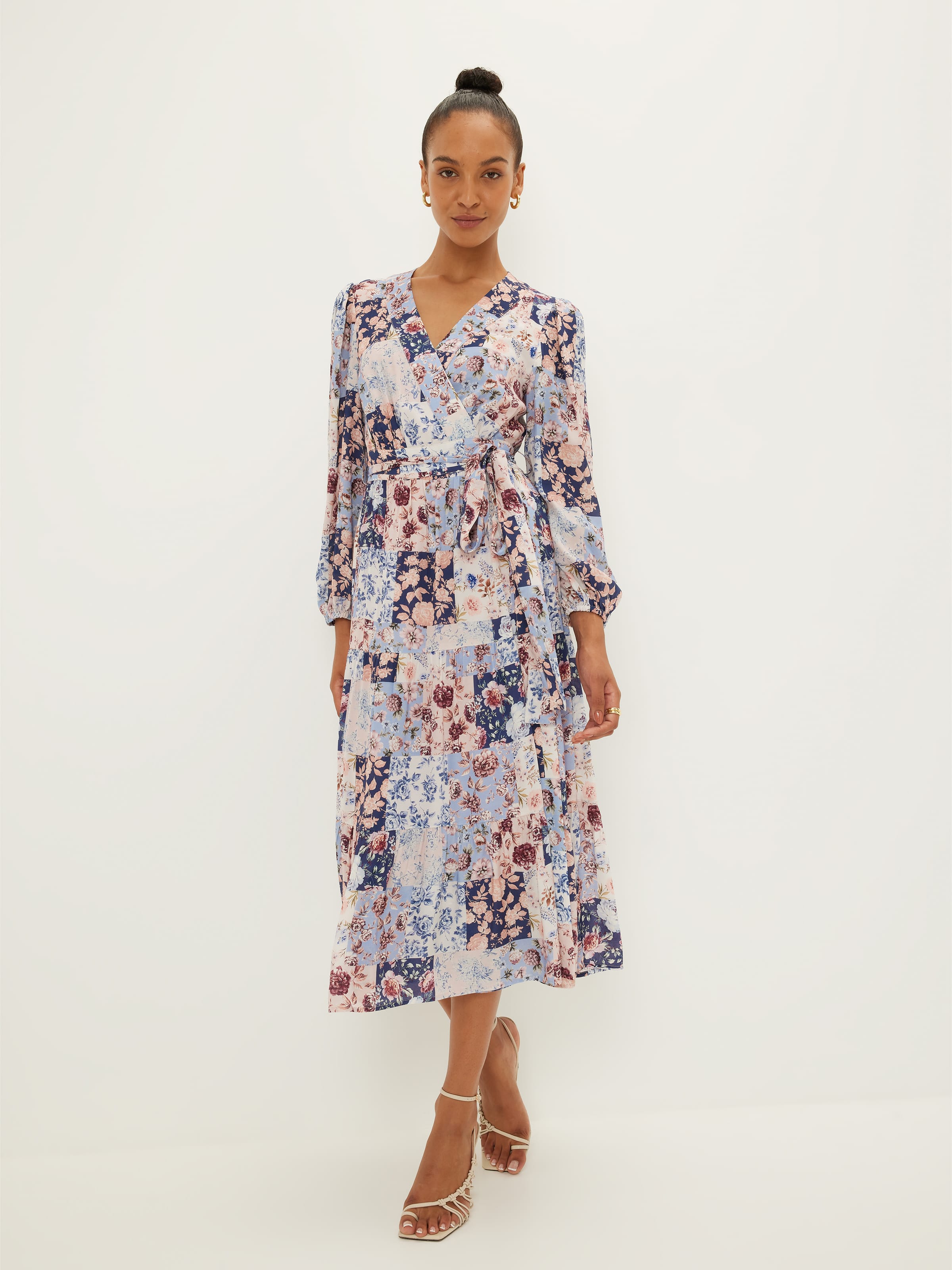 Athena Wrap Midi Dress