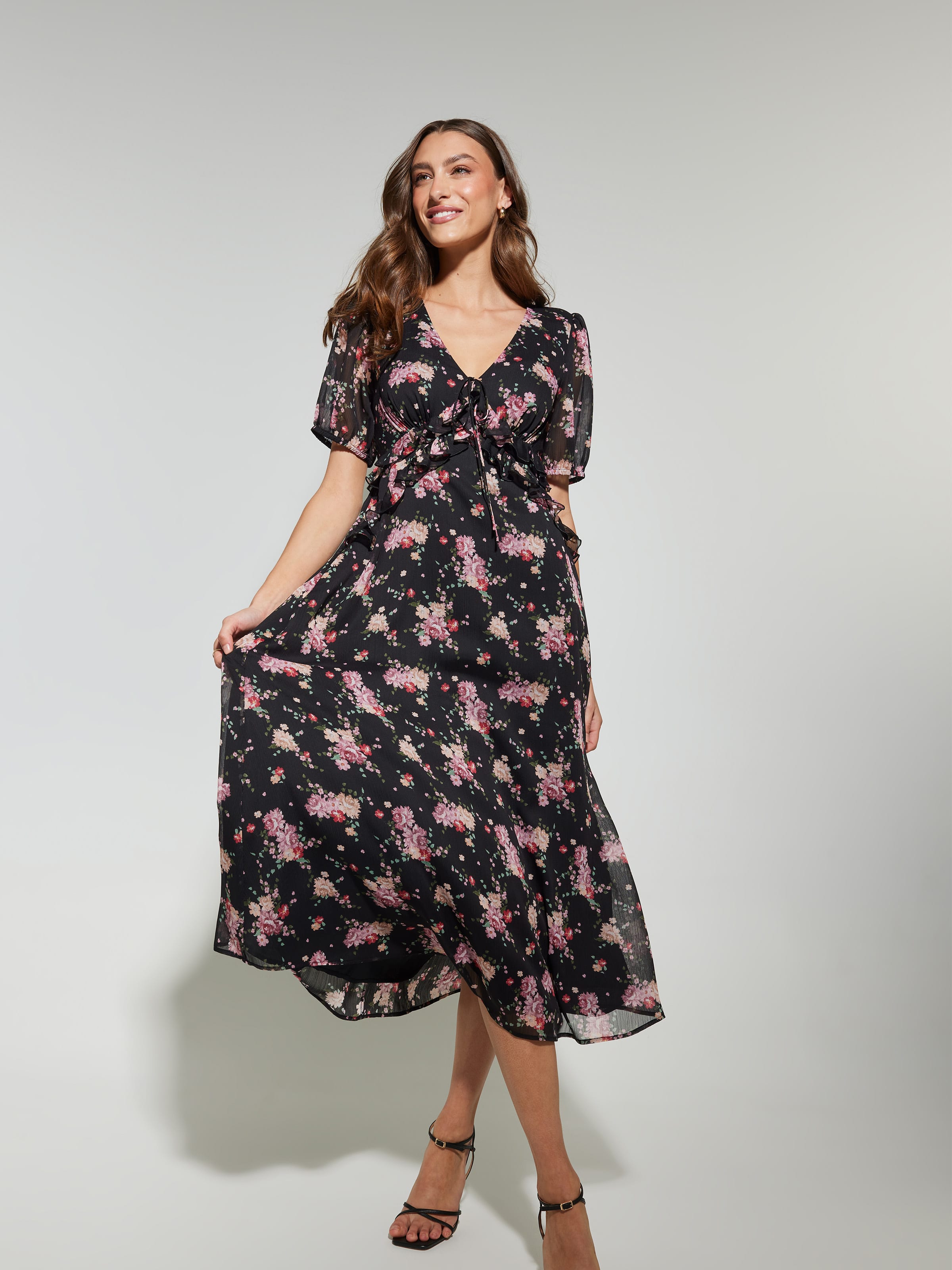 Danna Soft Ruffle Dress