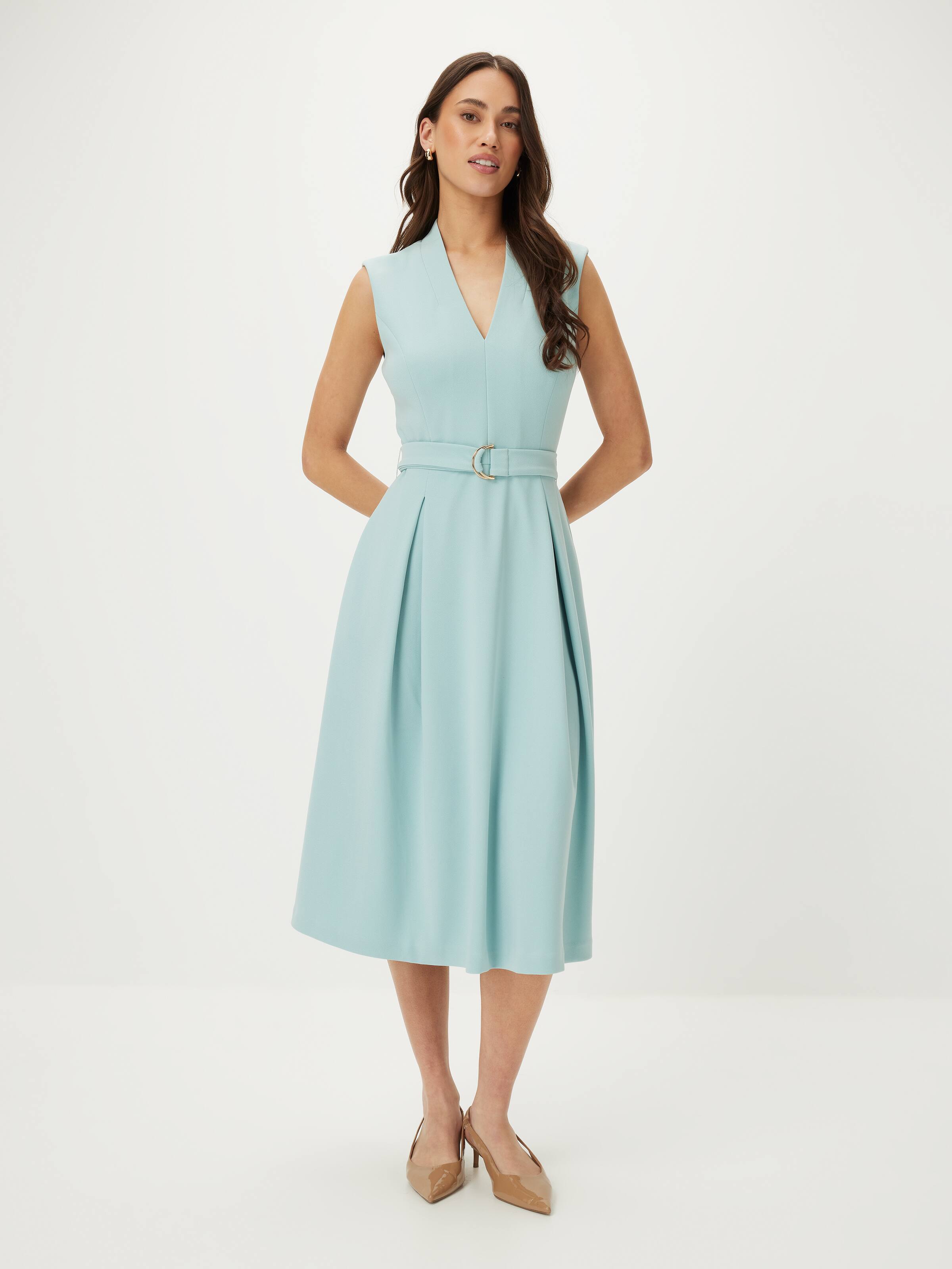 Rosie V Neck Fit & Flare Dress