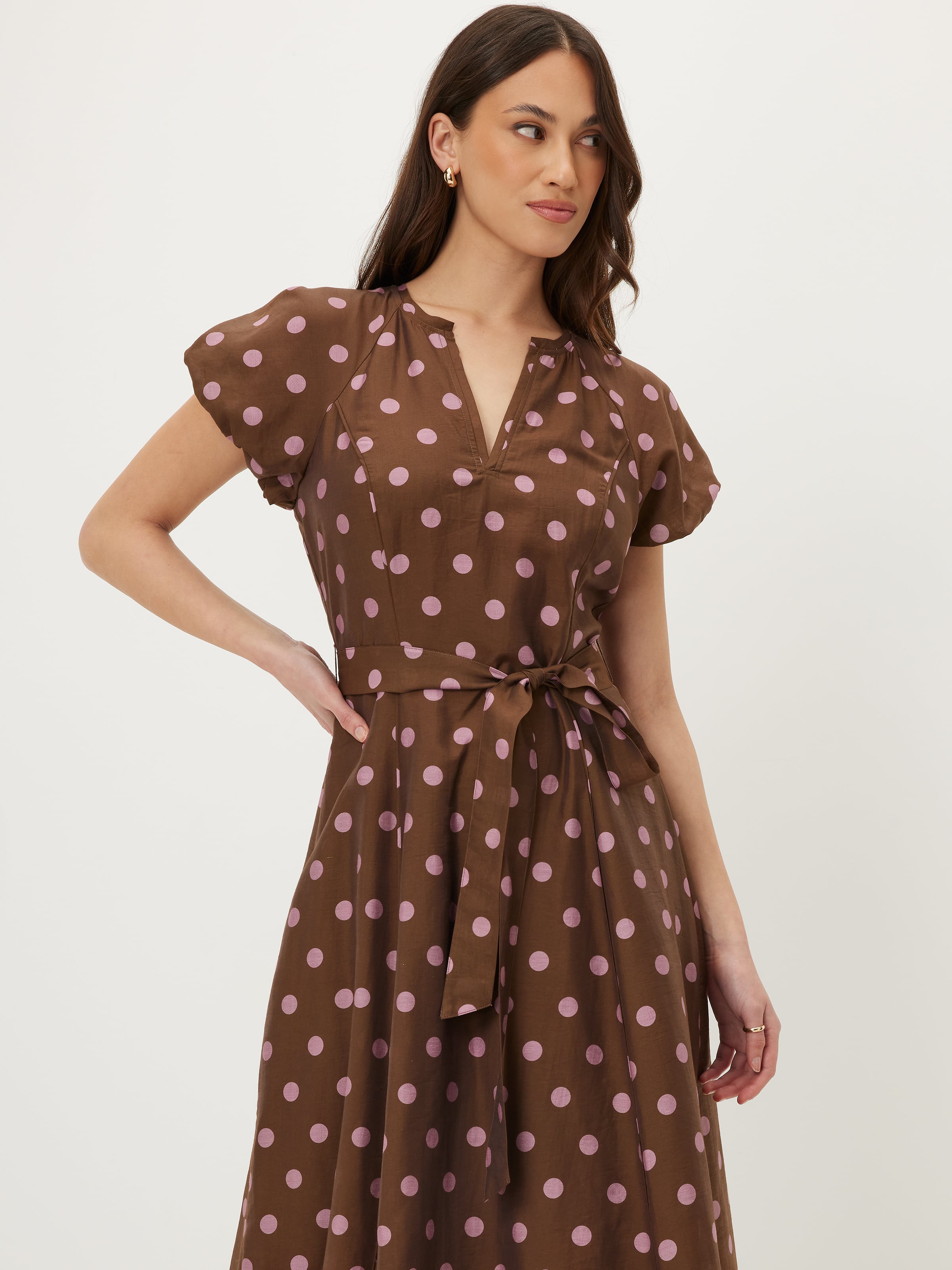 Tully Short Sleeve Midi Dress