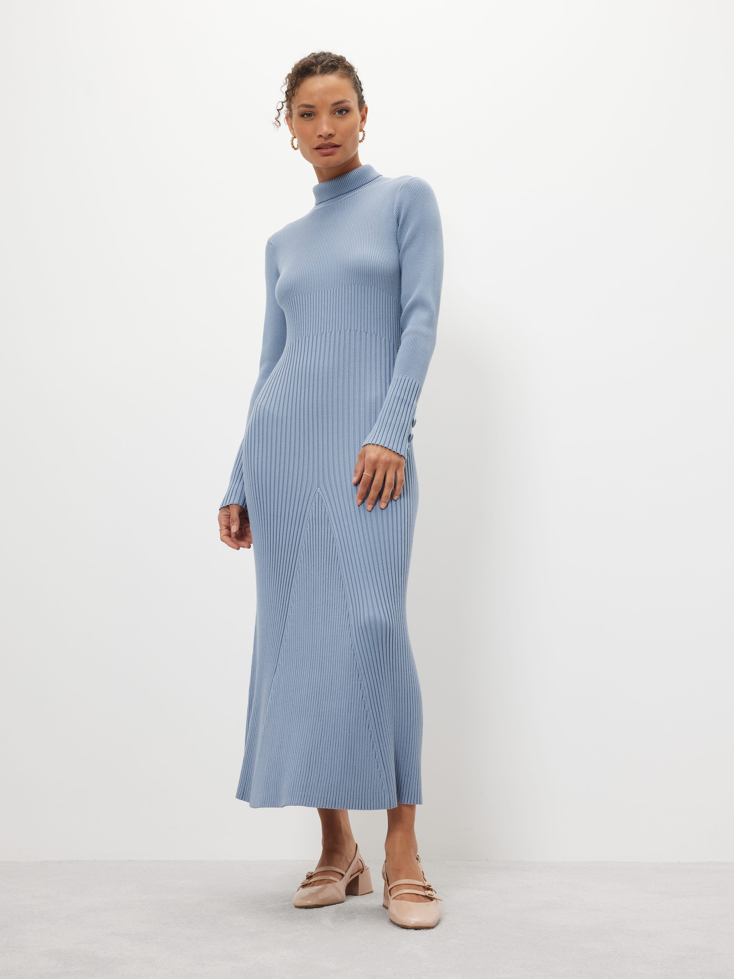 Becky Roll Neck Dress