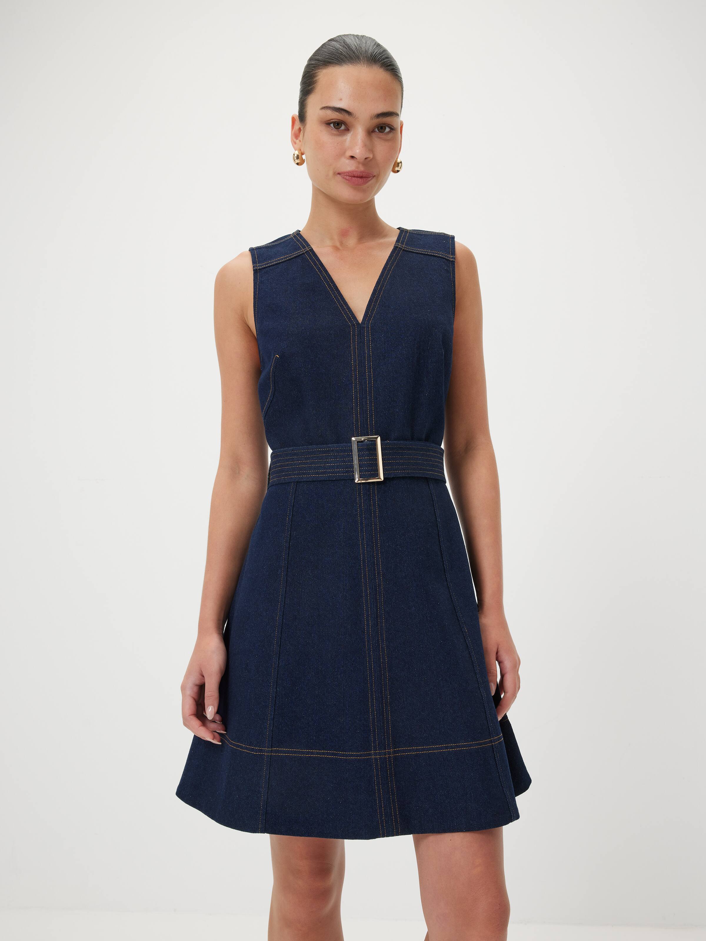Athens Short Denim Dress