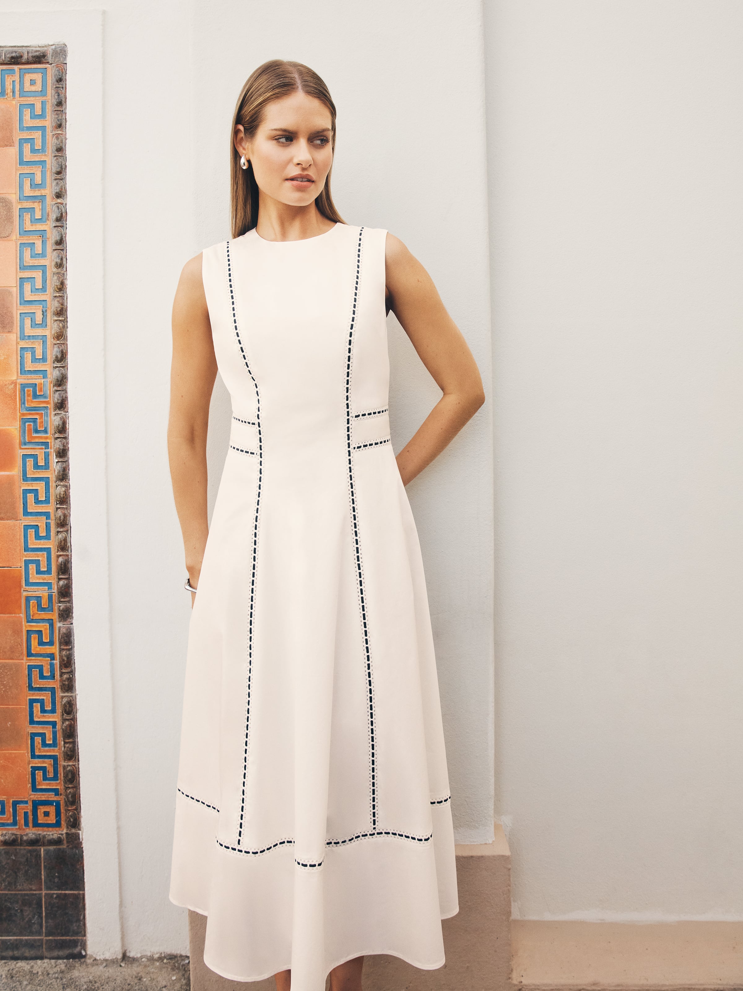Tallulah Trim Midi Dress