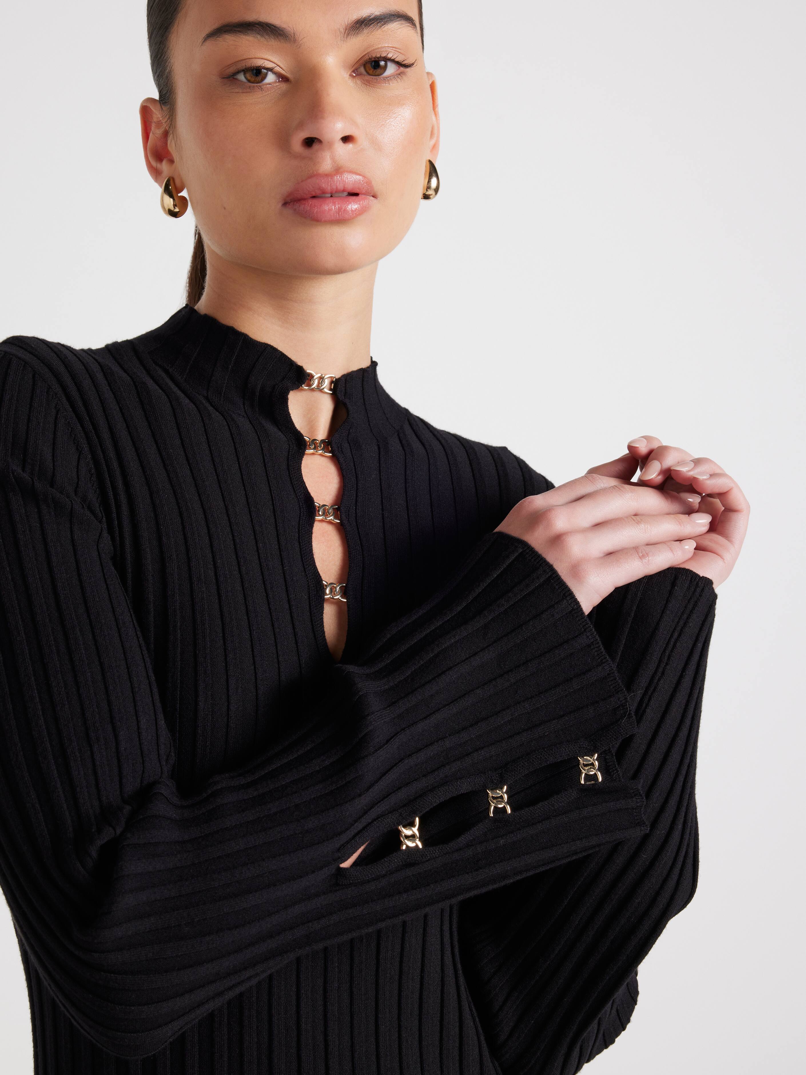 Cass Keyhole Knit Midi Dress