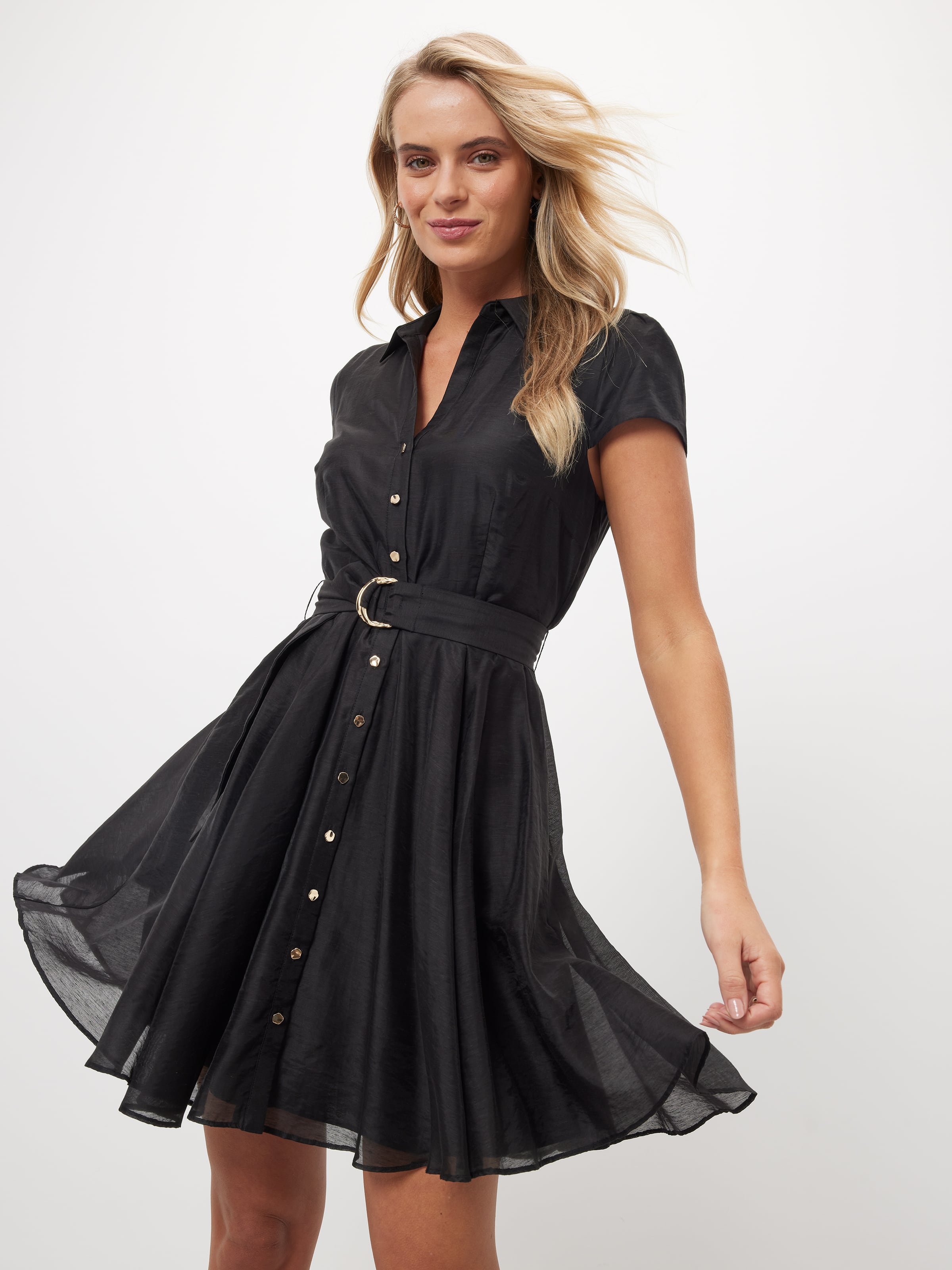 Holly Circle Hem Shirt Dress