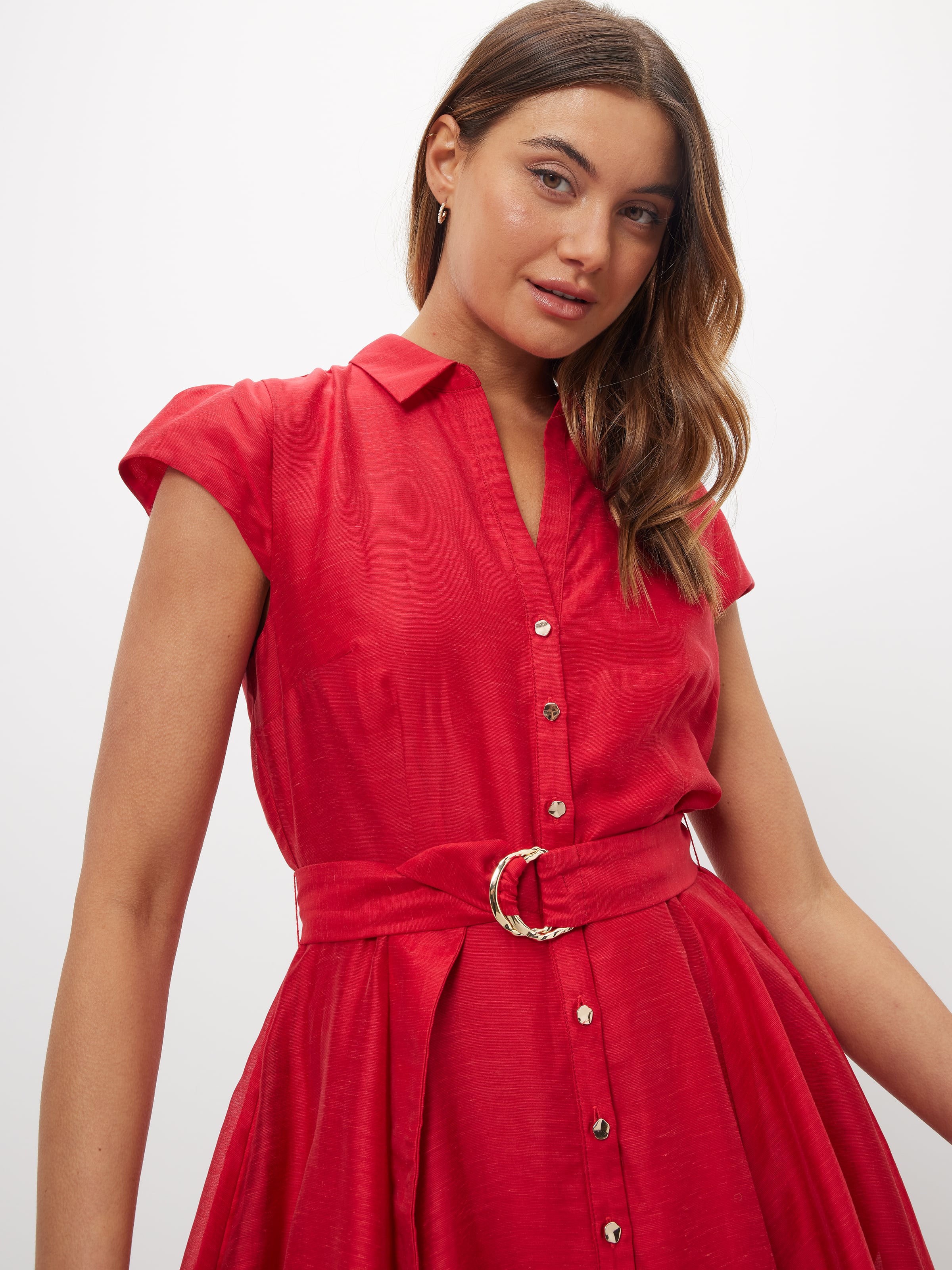 Holly Circle Hem Shirt Dress