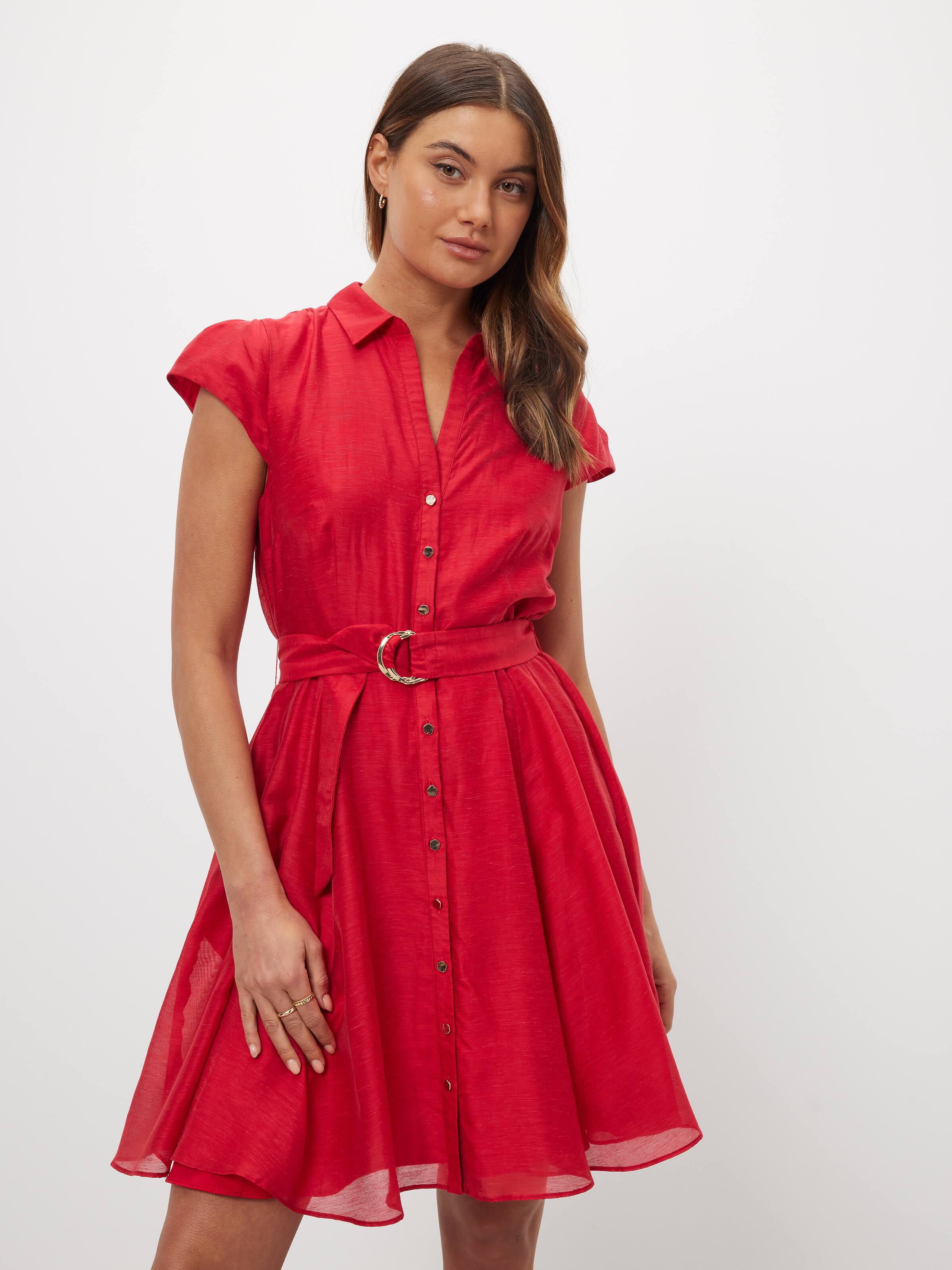 Holly Circle Hem Shirt Dress