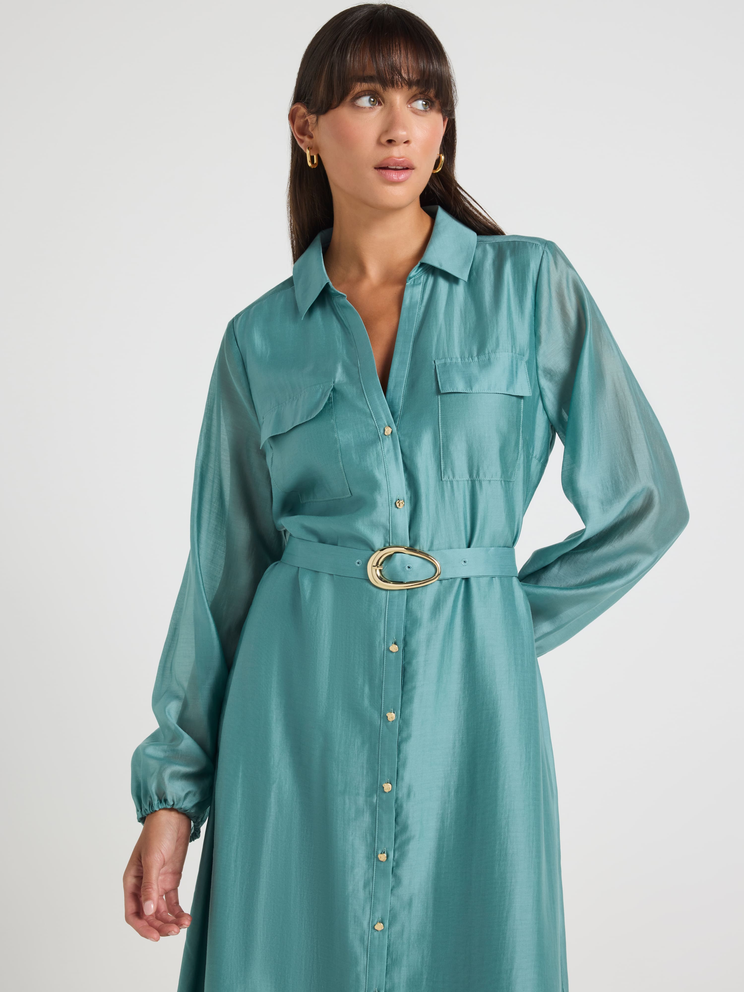 Monica Midi Shirt Dress