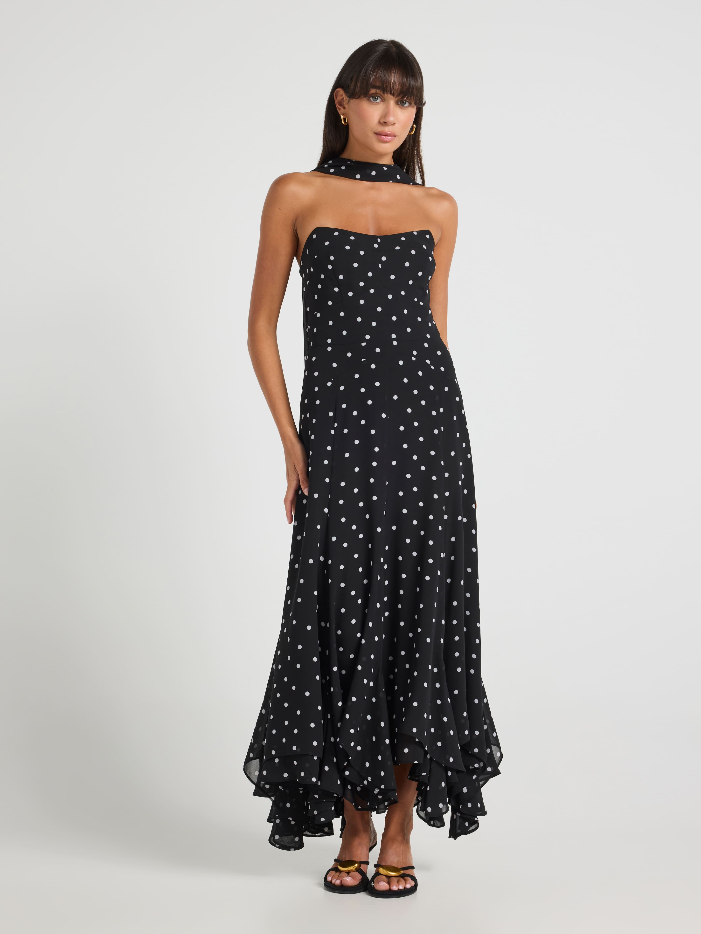Erika Strapless Midi Dress