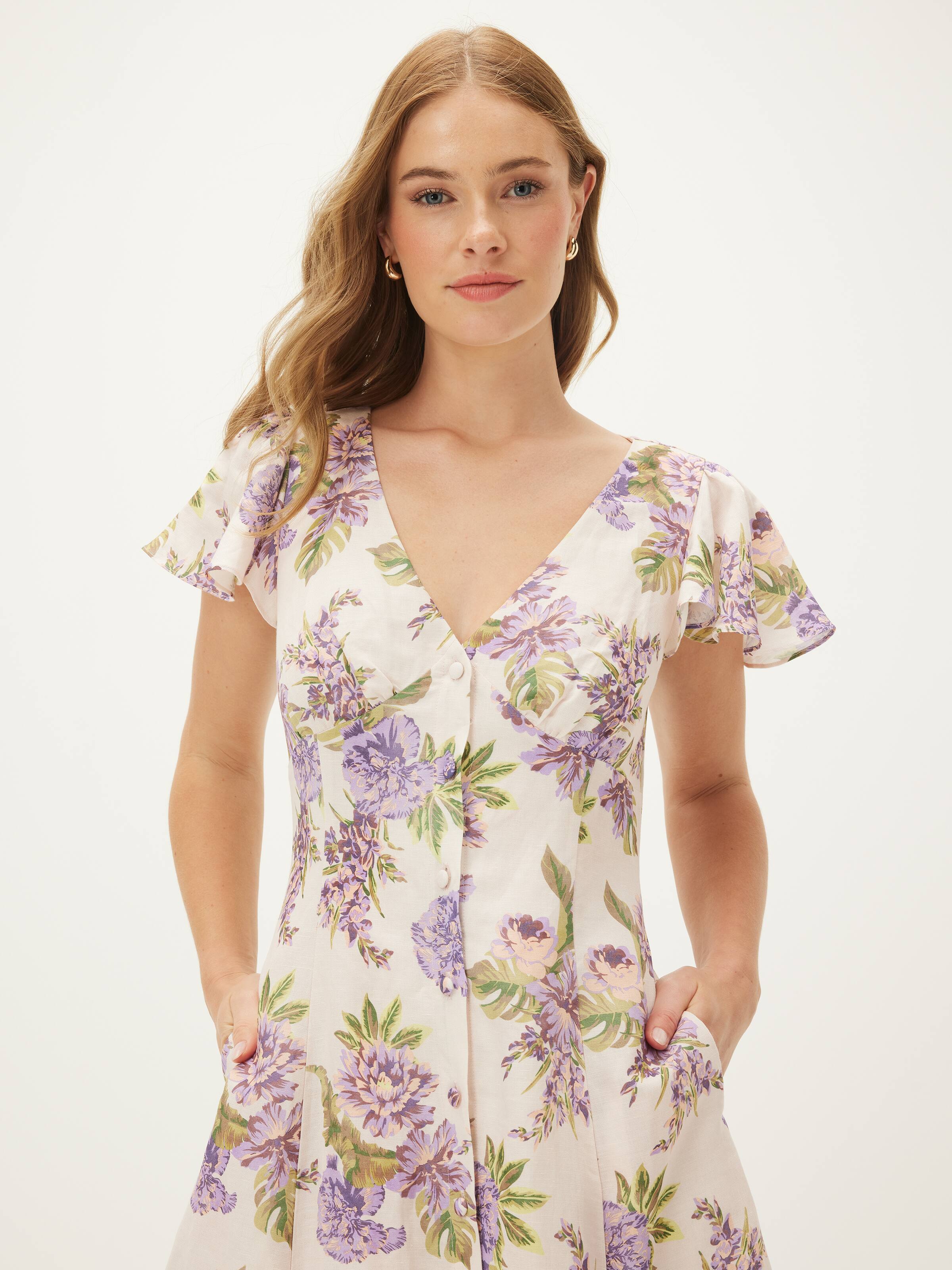 Kimberly Button Midi Dress