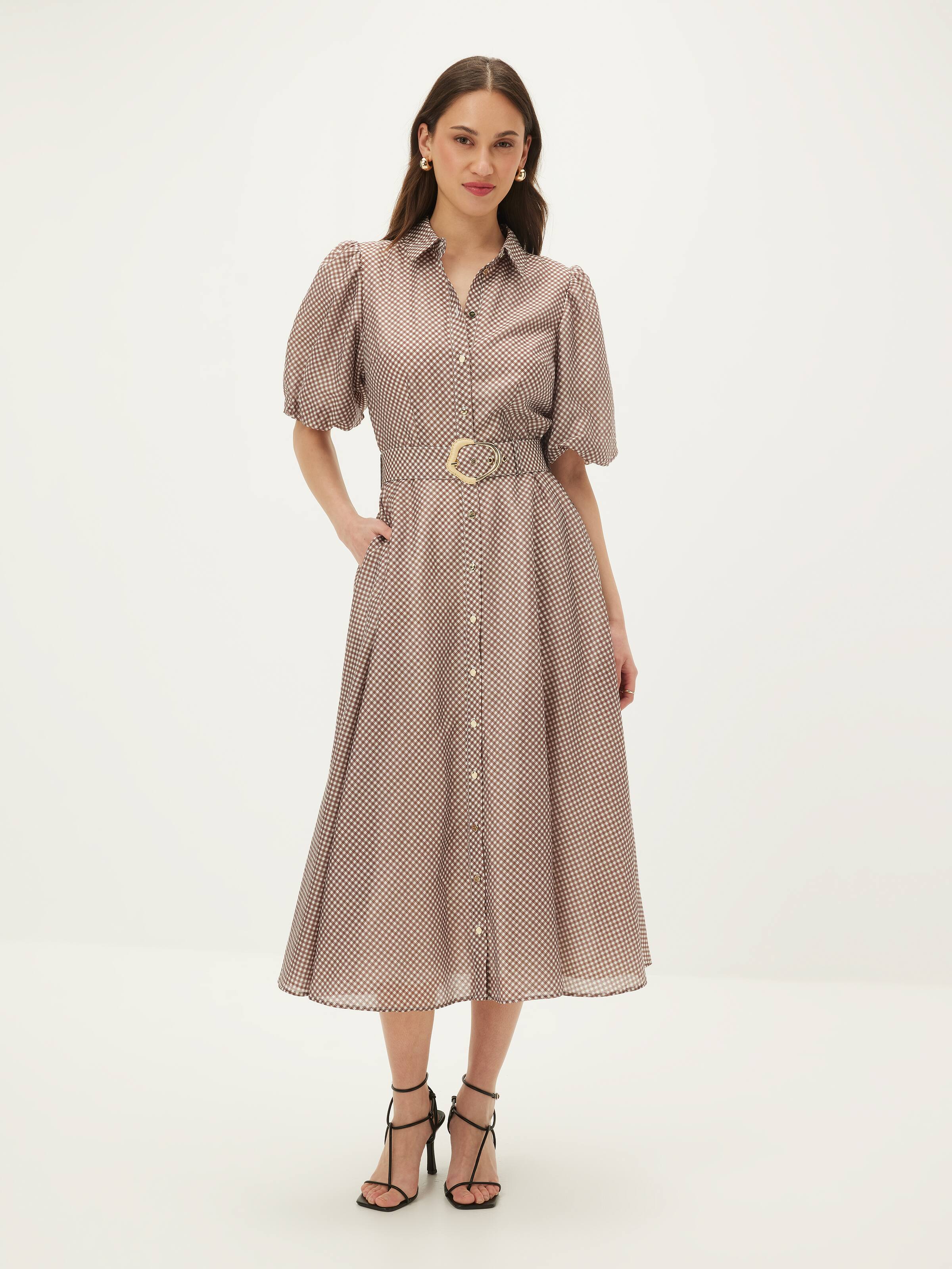 Stacy Check Shirt Dress