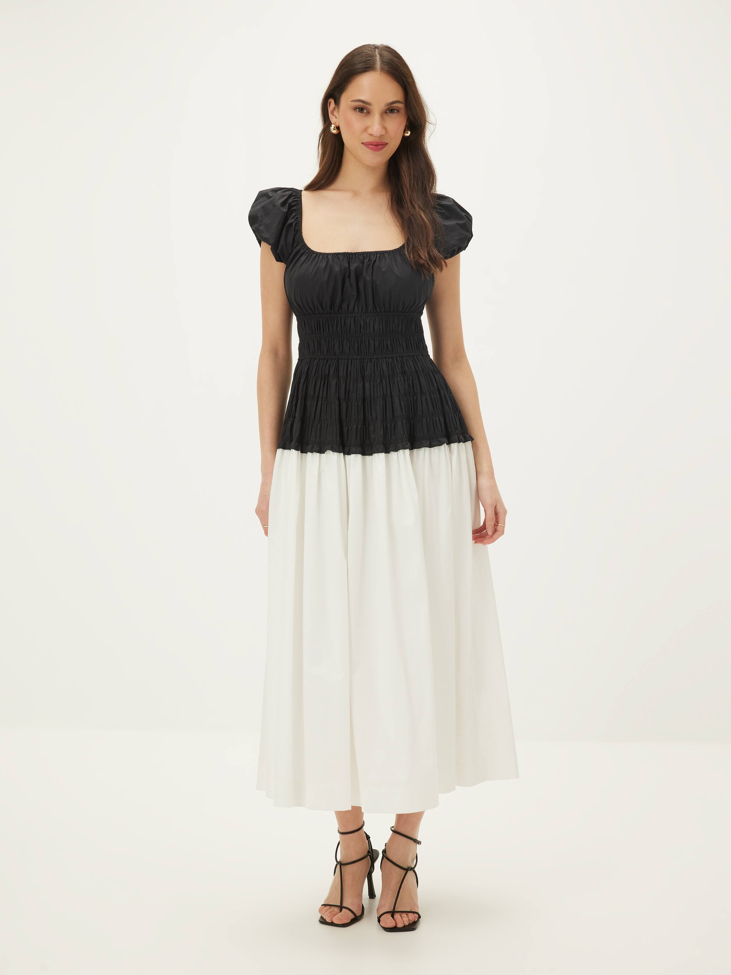 Iris Ruched Midi Dress