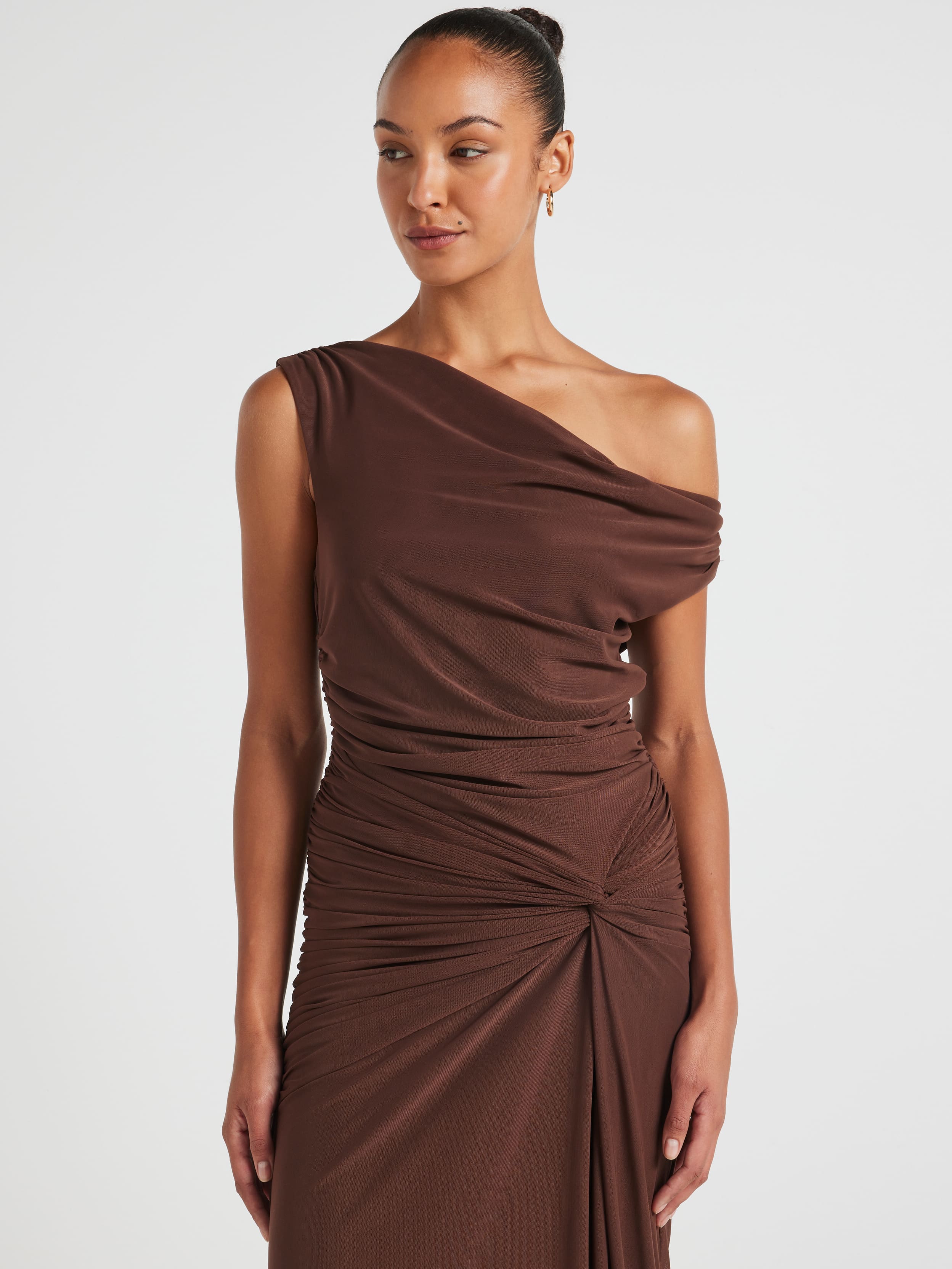 Noelle Drape Mesh Dress