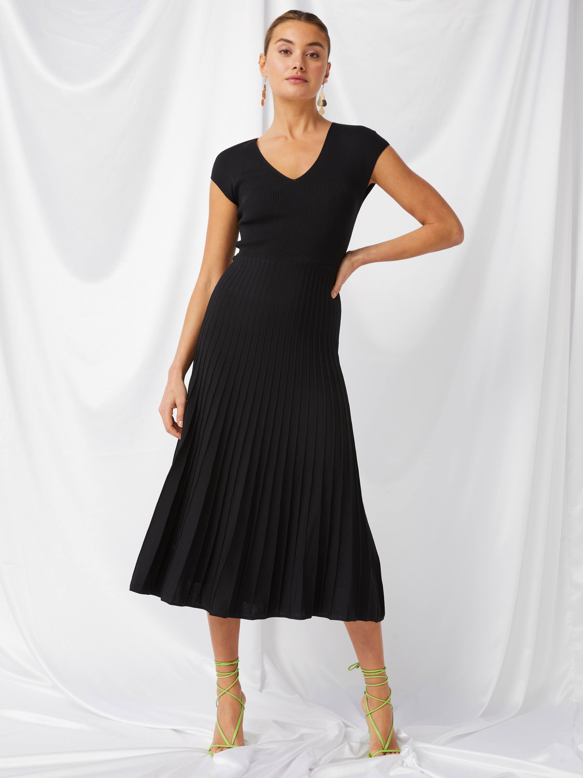 Juno V Neck Milano Dress - Portmans Online