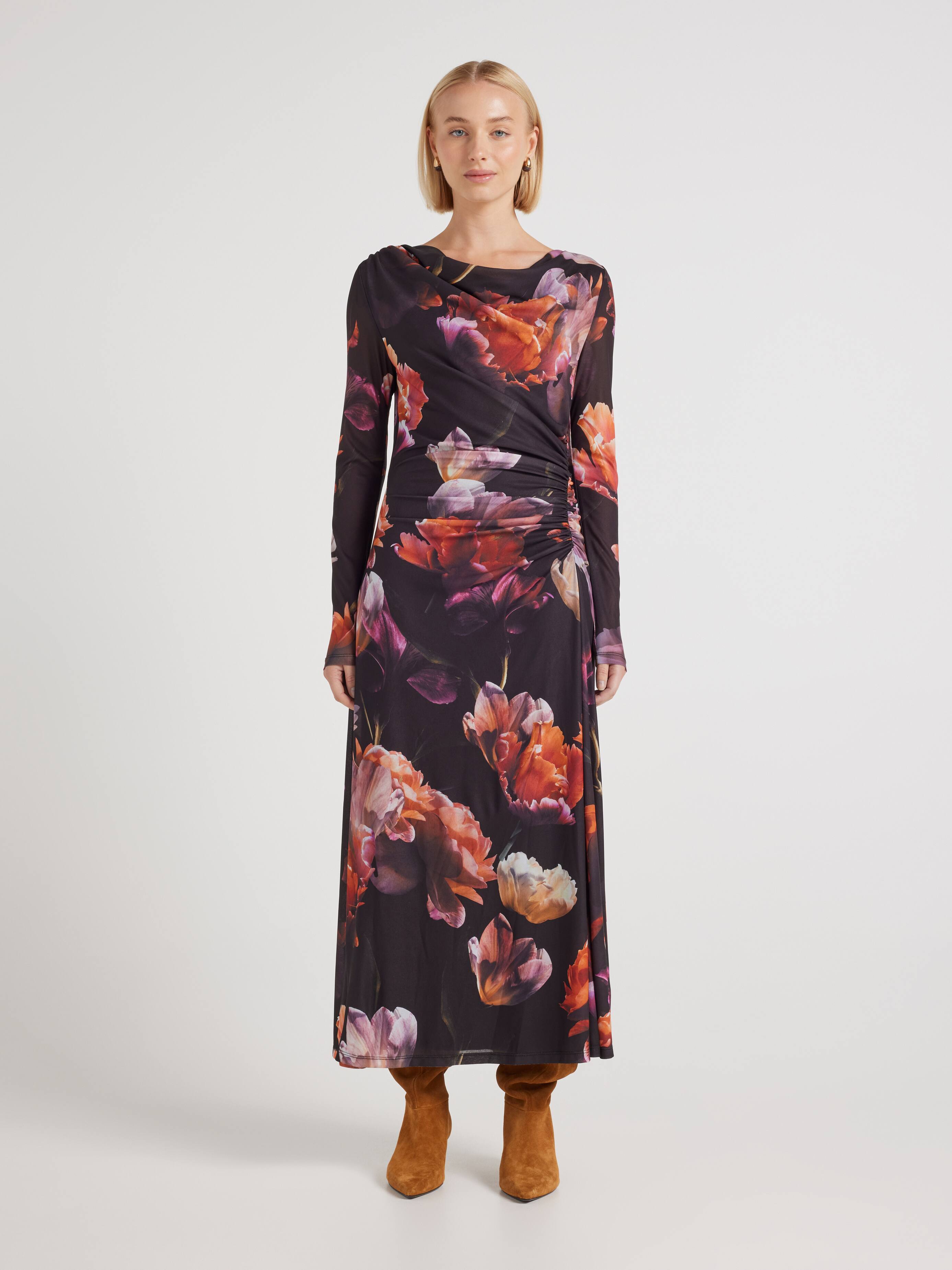 Coco Long Sleeve Mesh Dress