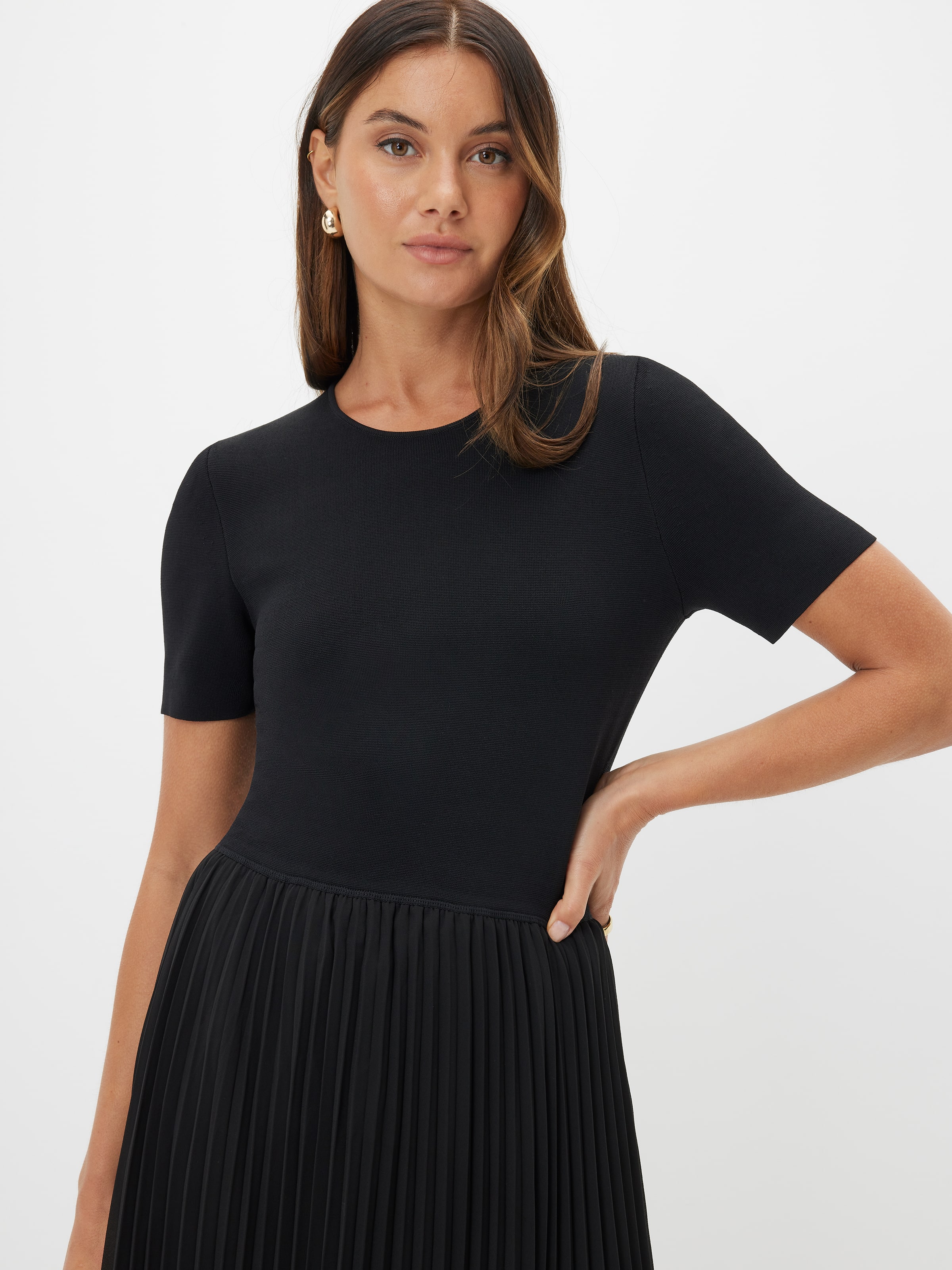 Anita Pleated Midi Dress
