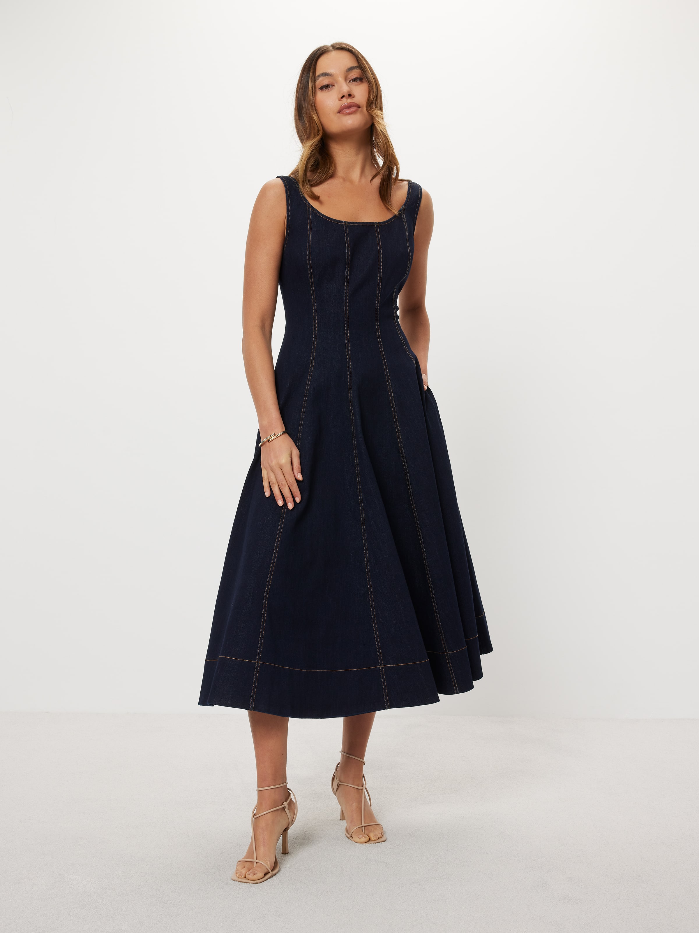 Zuri Denim Midi Dress