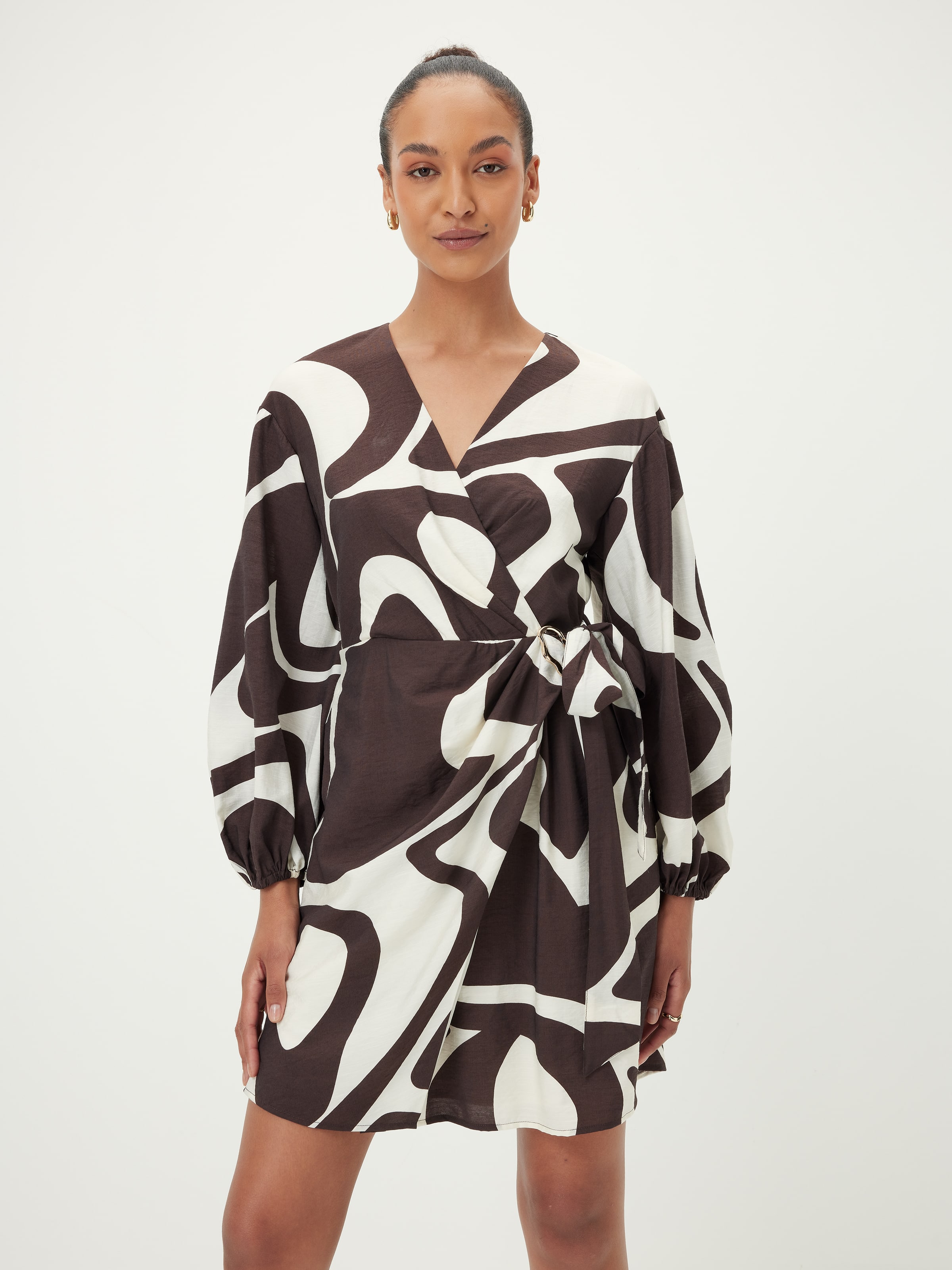 Susannah Wrap Short Dress