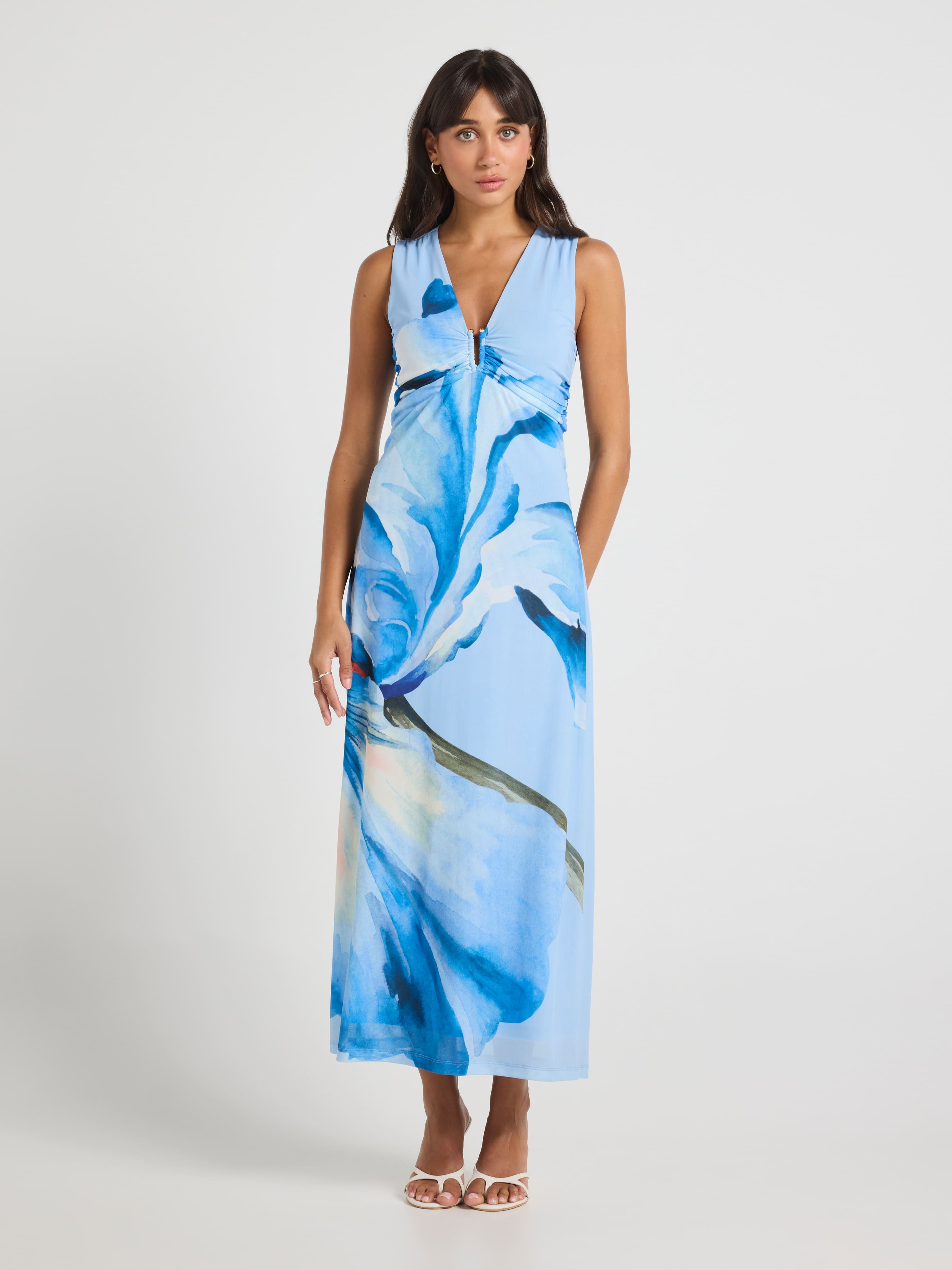 Shae Mesh Midi Dress