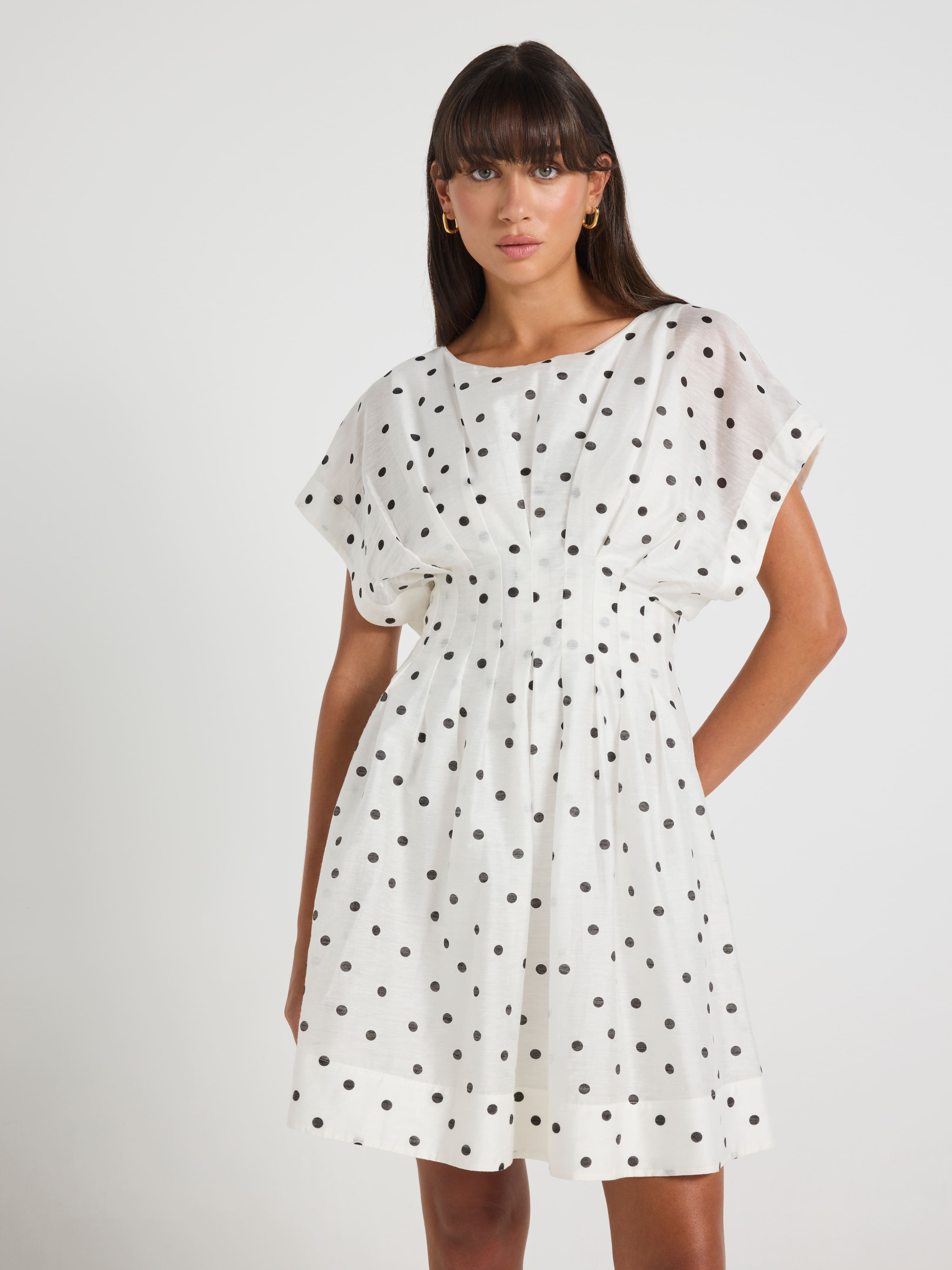 Annabelle Tuck Mini Dress