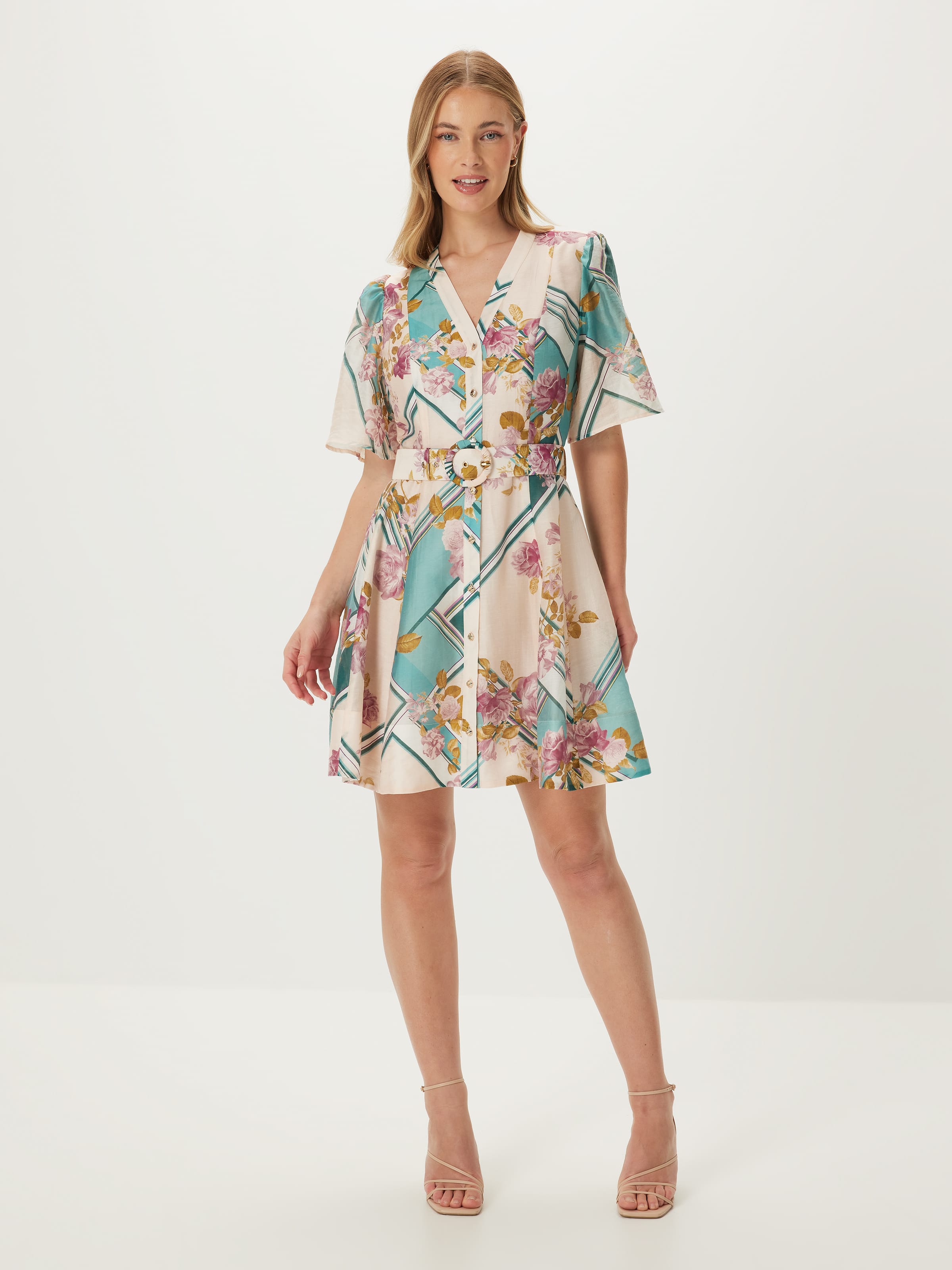 Mara V Neck Short Dress