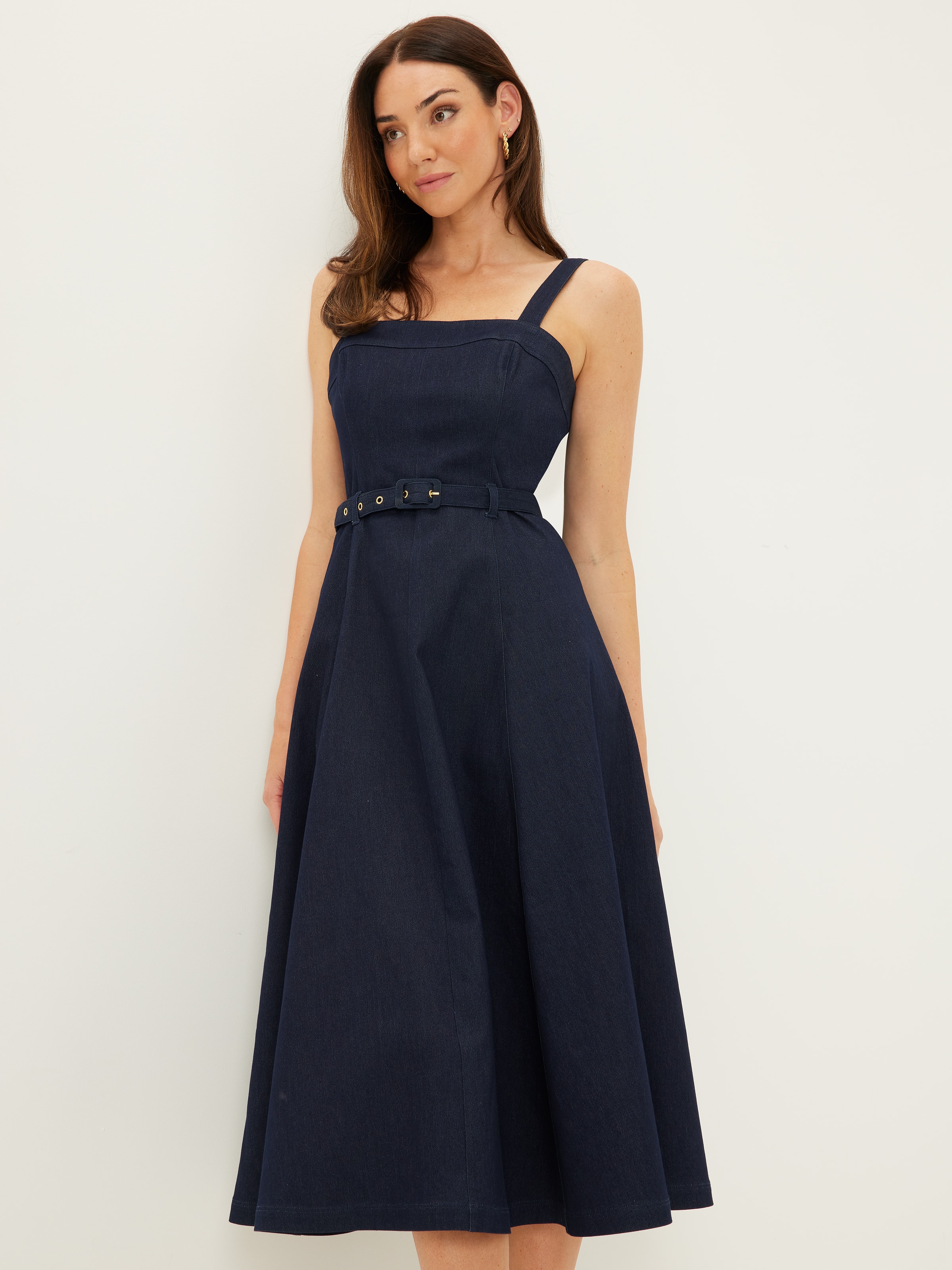 Montana Denim Midi Dress