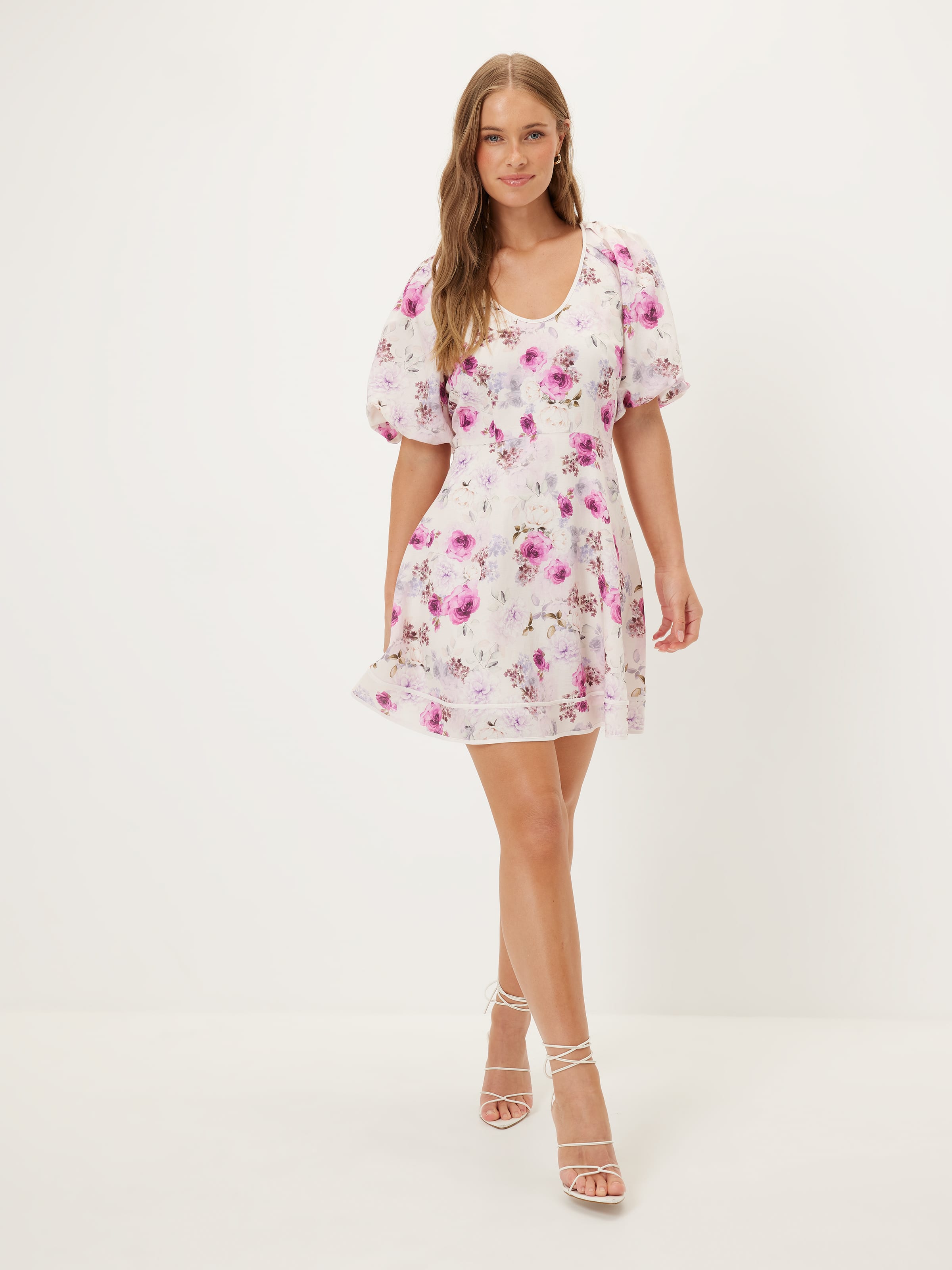 Gigi Puff Sleeve Short Dress