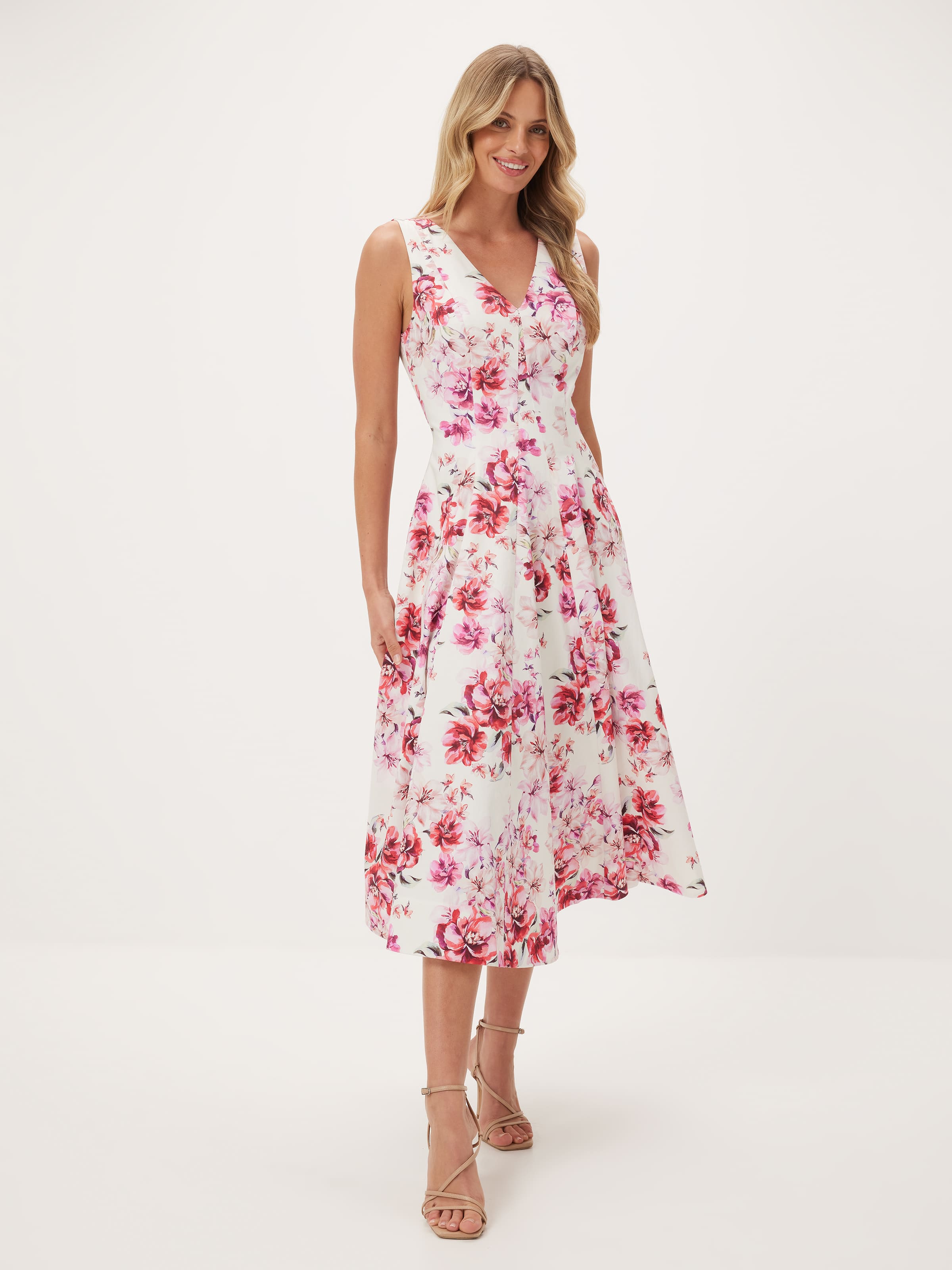 Lottie Fit & Flare Midi Dress