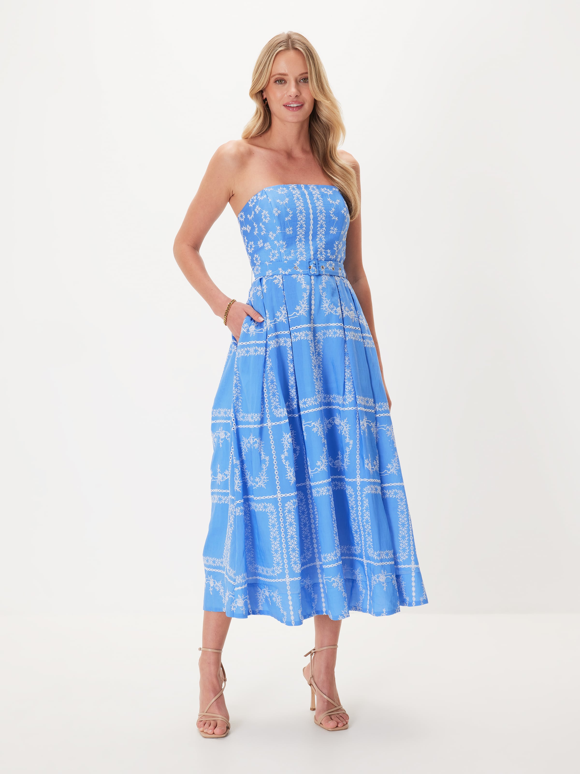 Blair Strapless Midi Dress