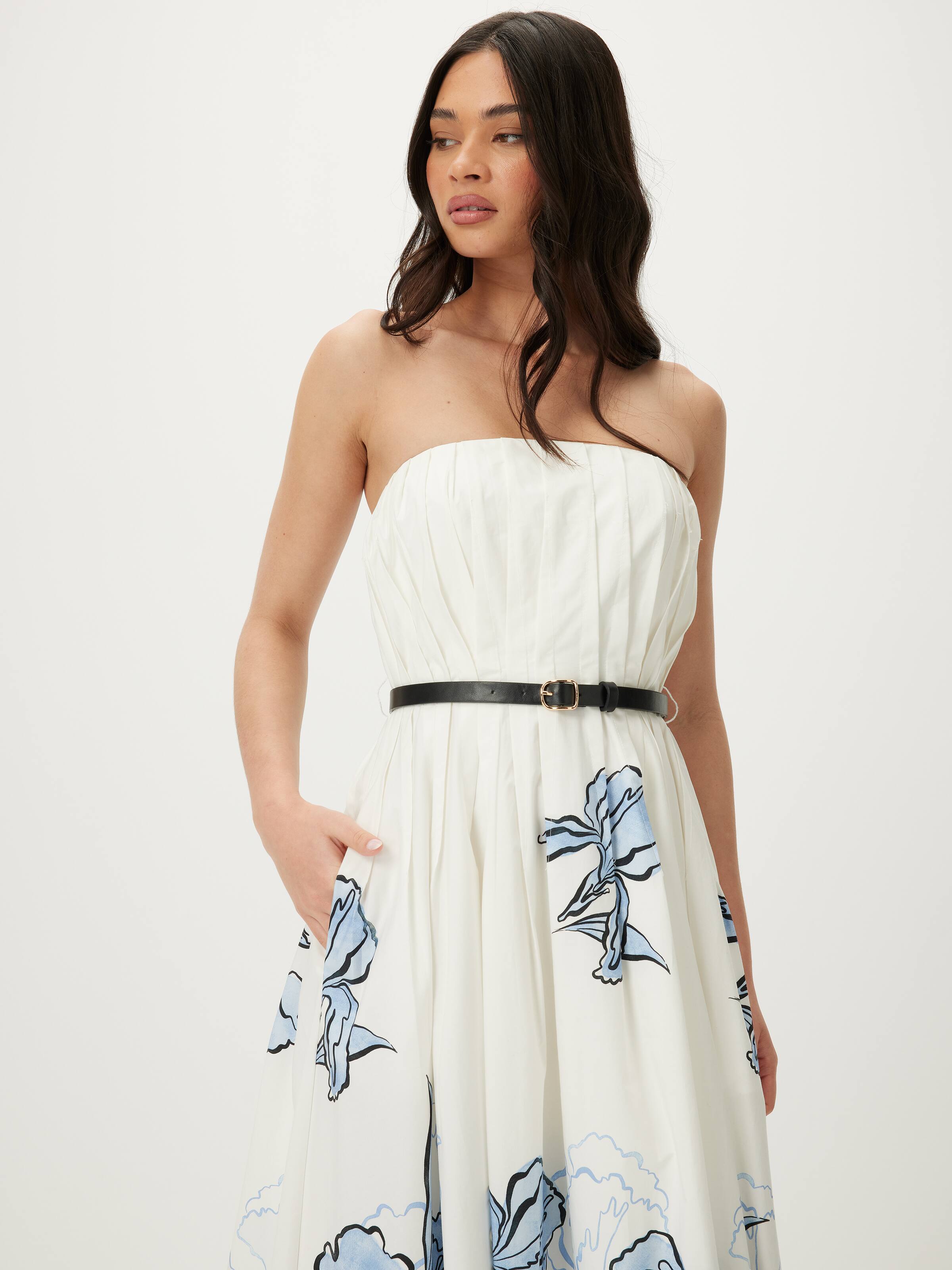 Nixon Strapless Midi Dress