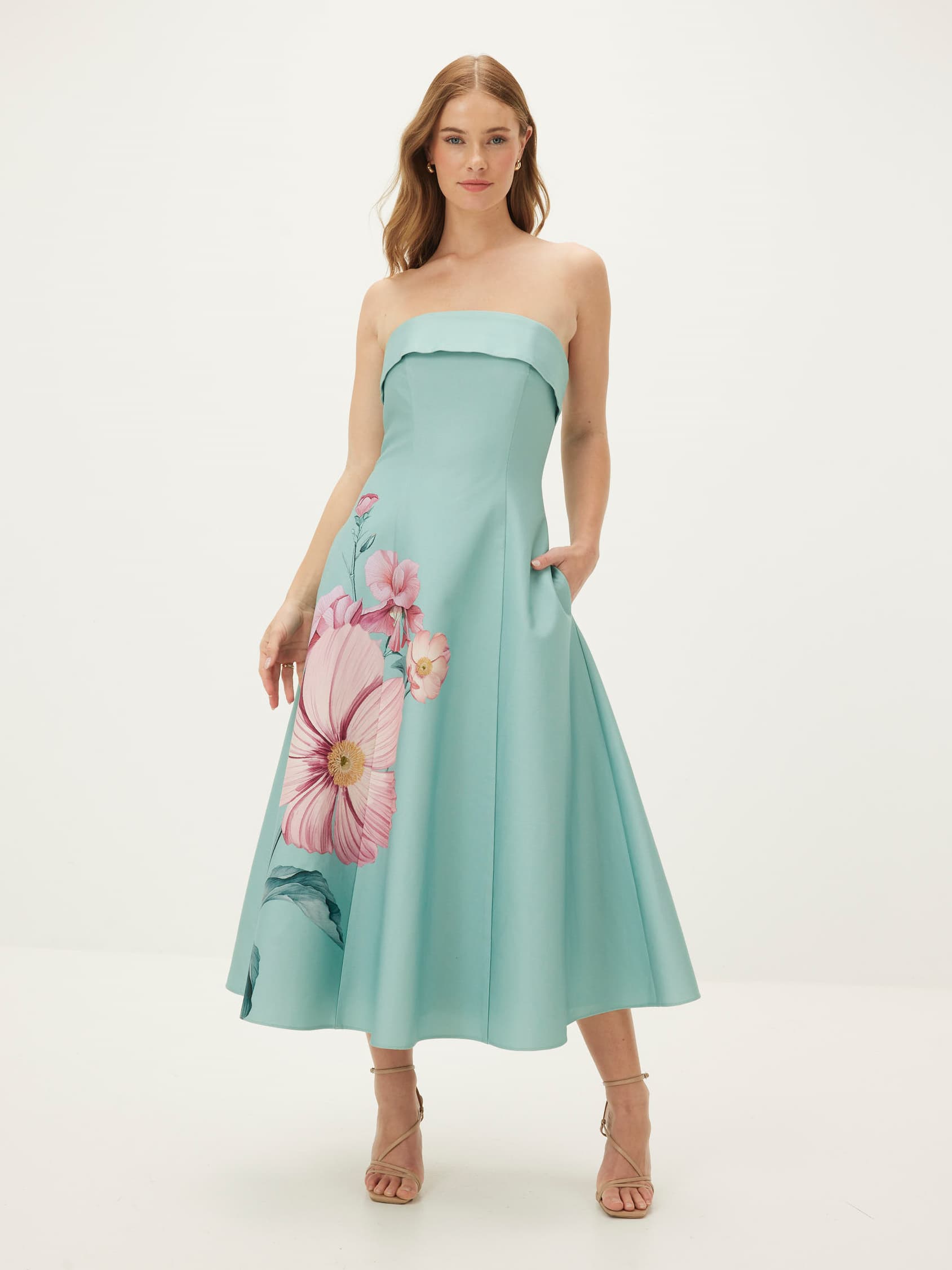 Ruby Strapless Gown