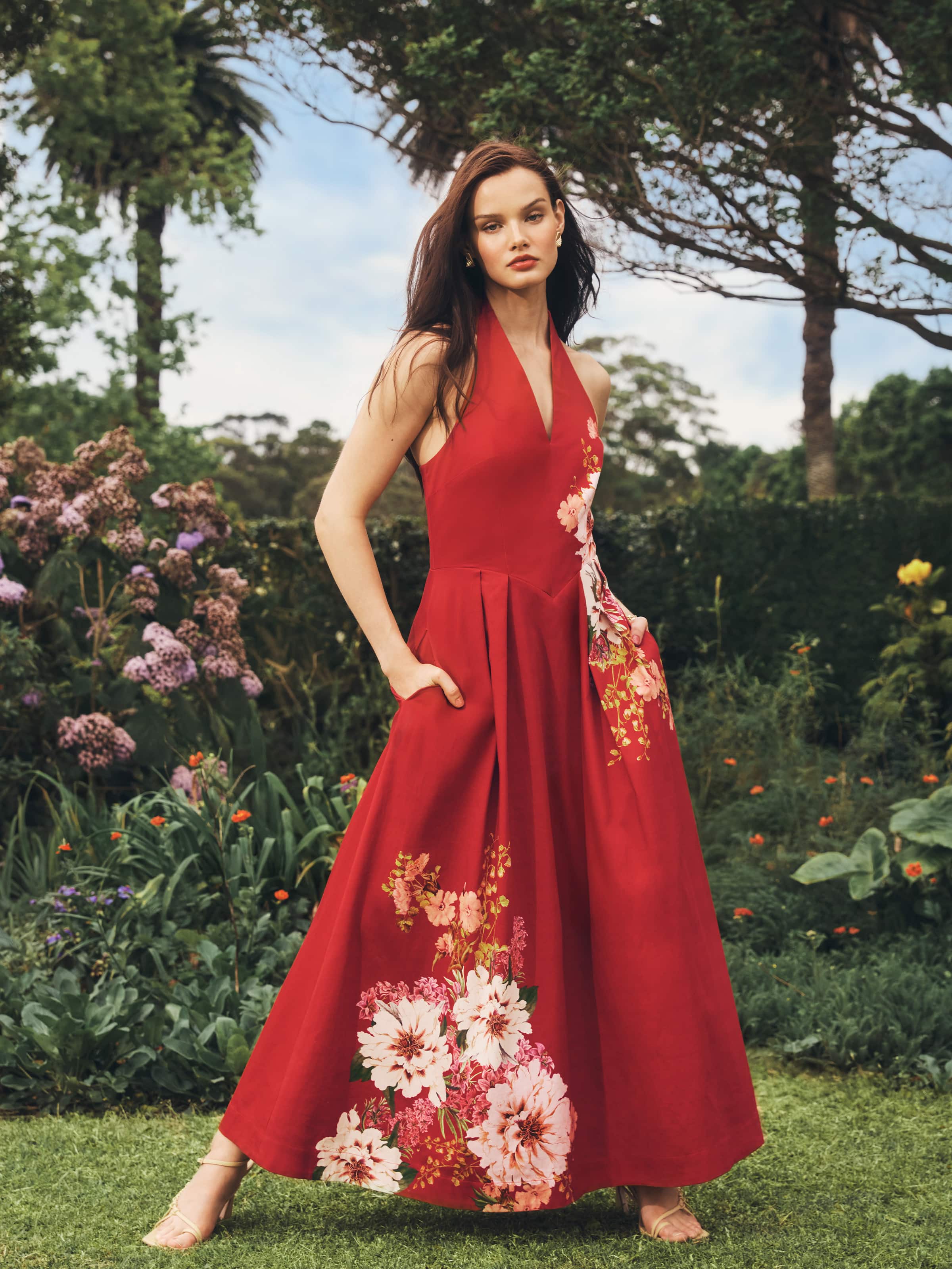 Elise Halter Maxi Dress