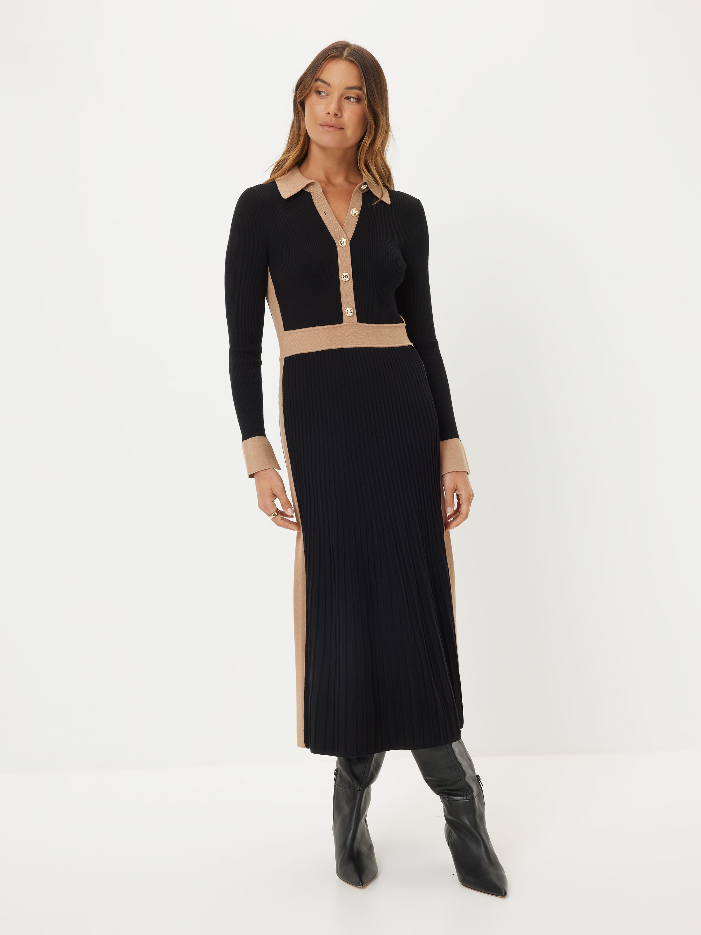 Zoey Colour-Block Midi Dress