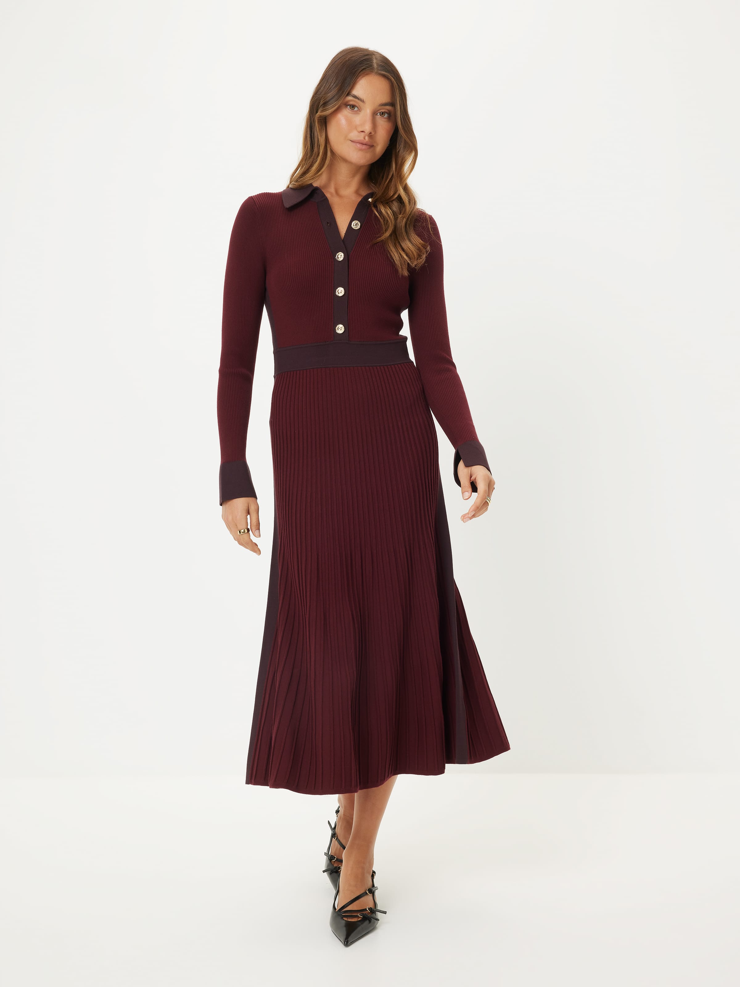 Zoey Colour-Block Midi Dress