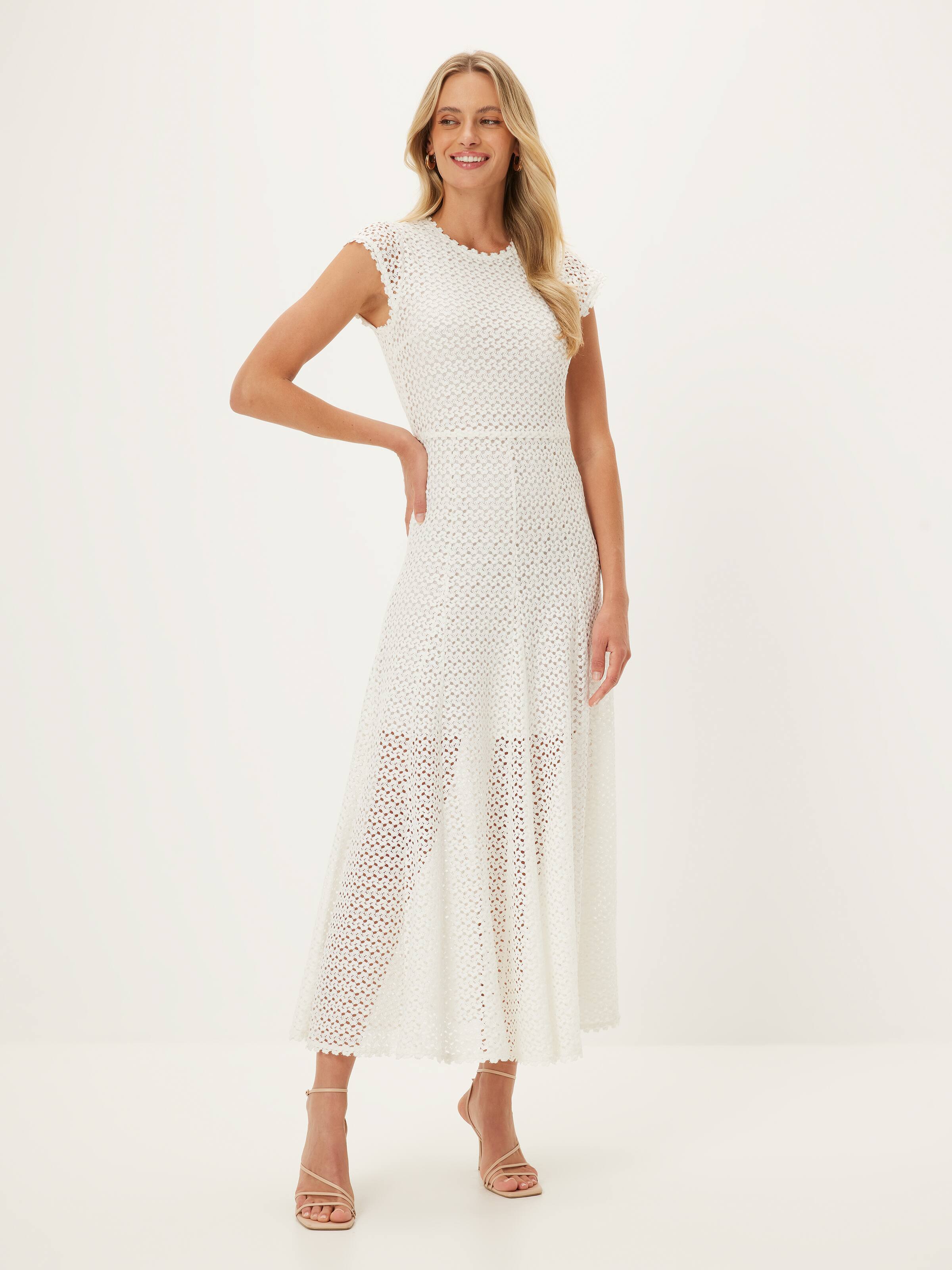 Kelly Knitted Lace Cap Dress
