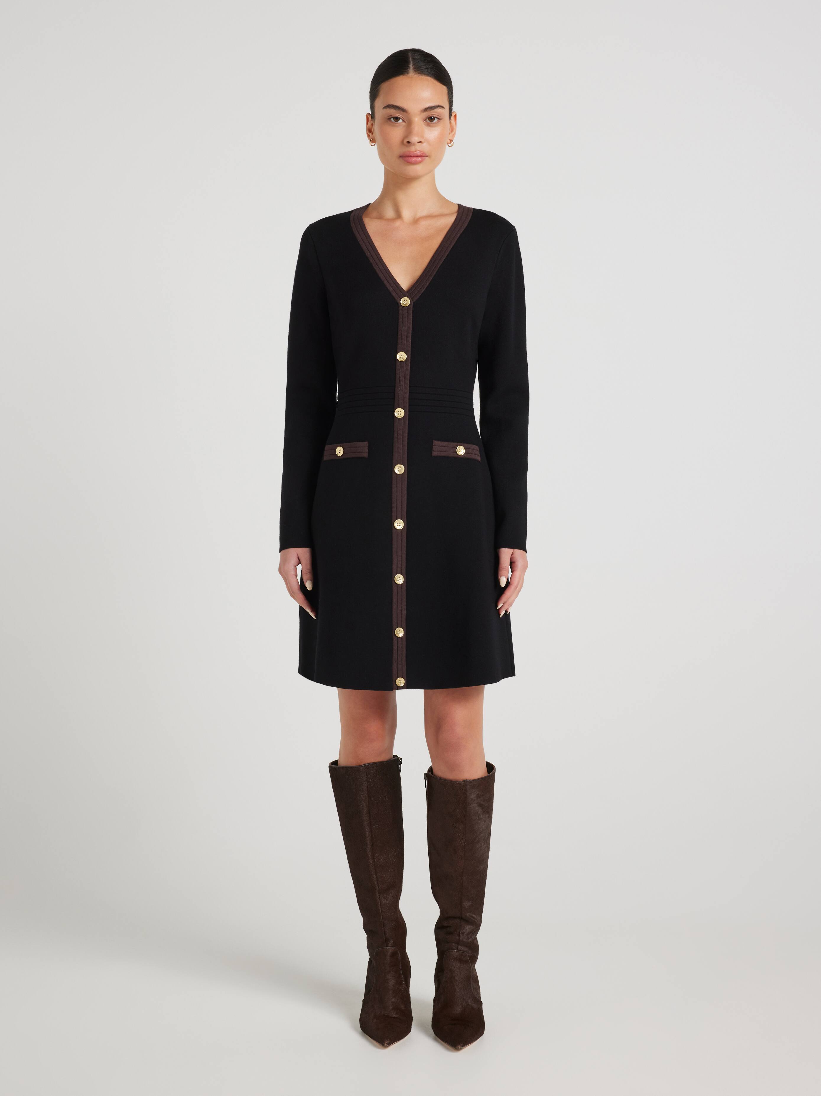 Hannah Tipped Knit Dress