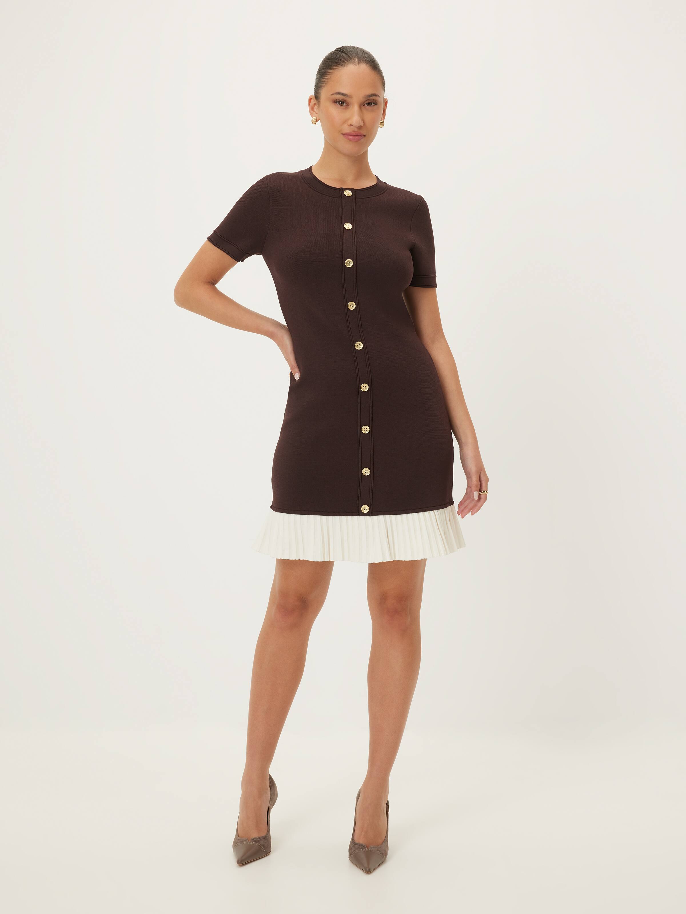 Aria Frill Detail Knit Midi