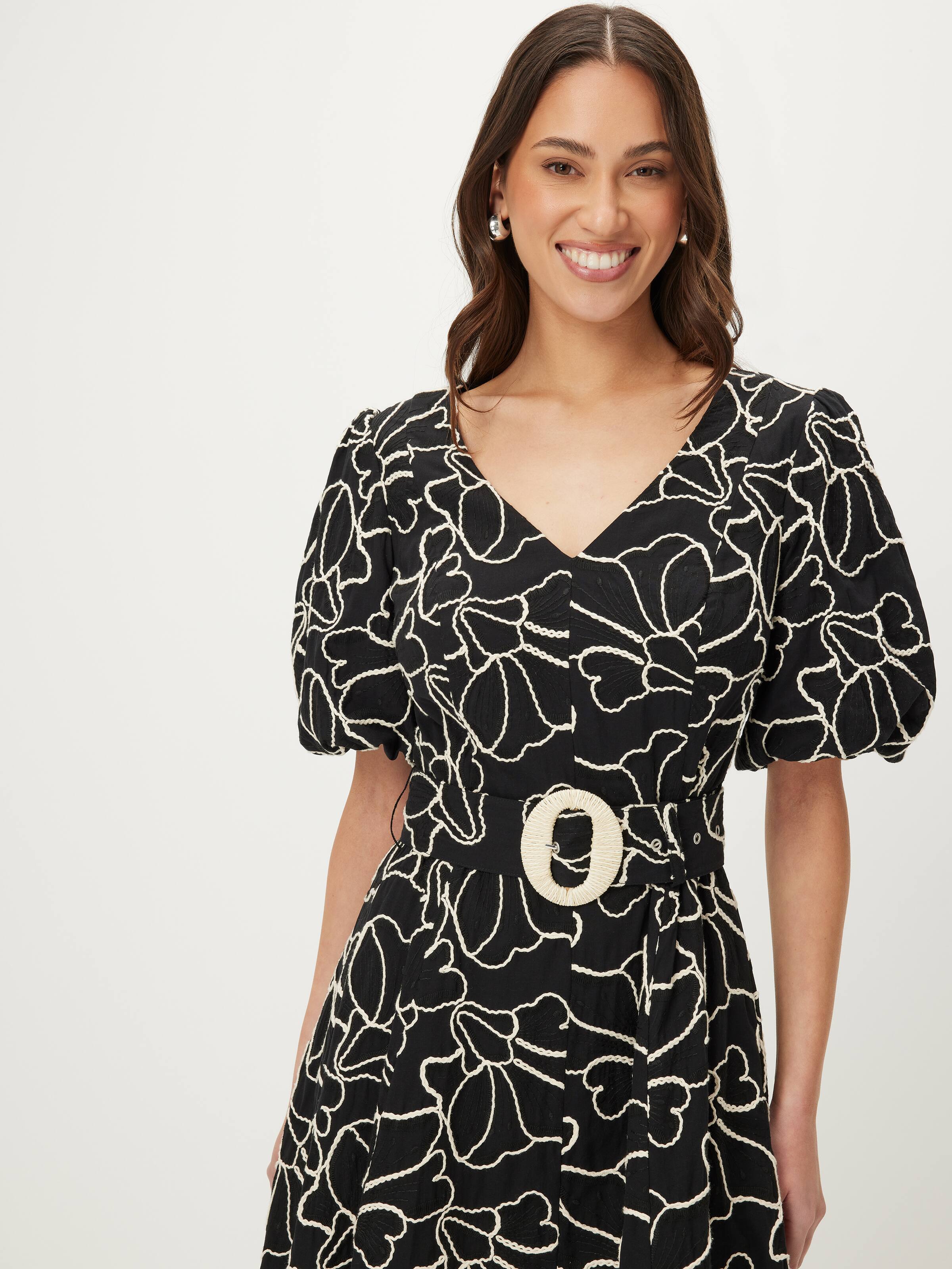 Kendall Embroidered Midi Dress
