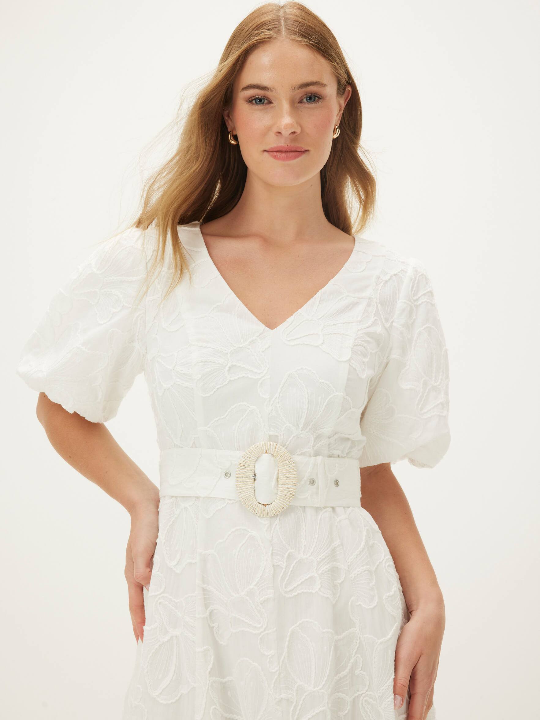 Kendall Embroidered Midi Dress